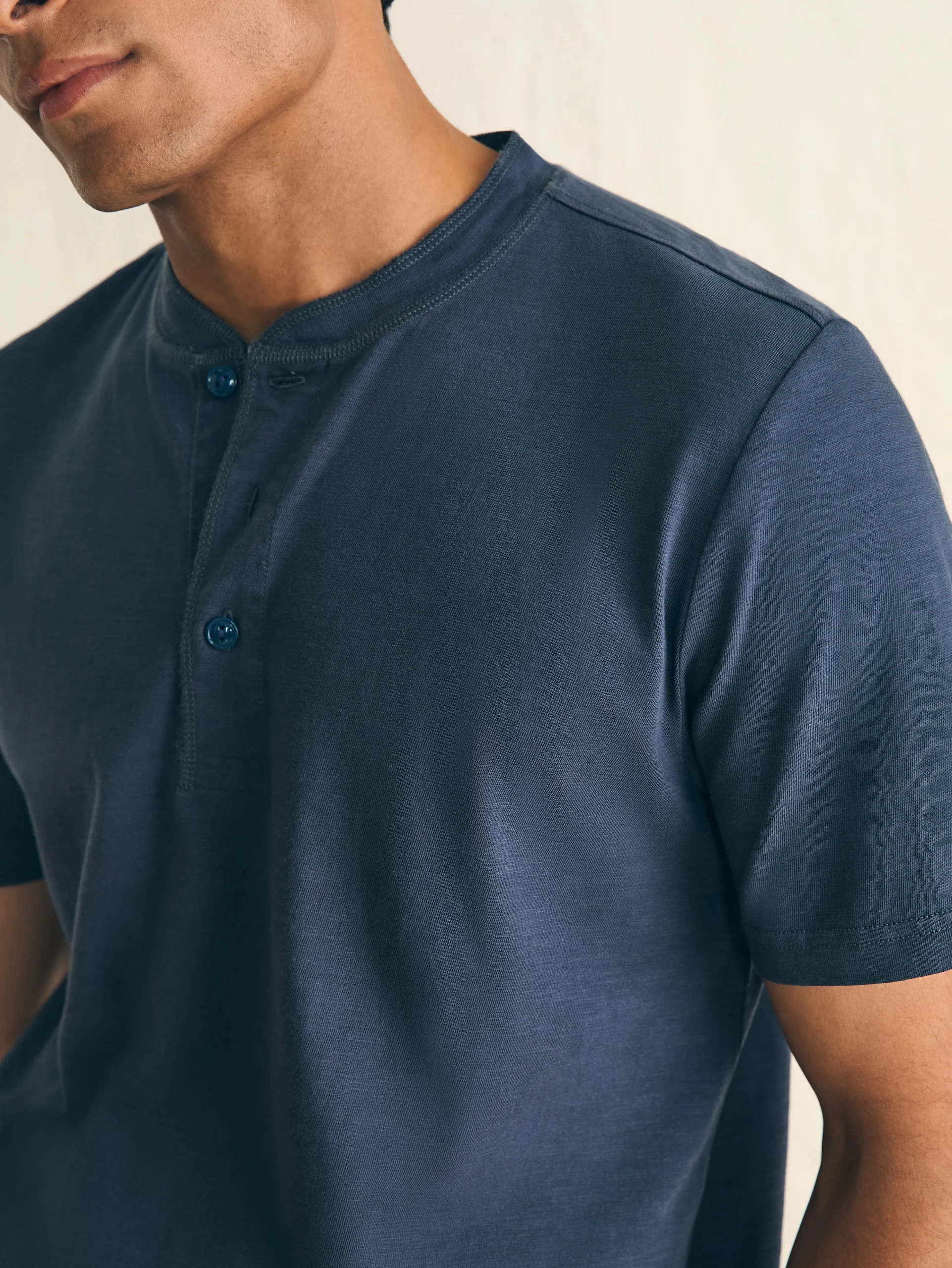 Outlet Short-Sleeve Sunwashed Henley - T-Shirts & Henleys