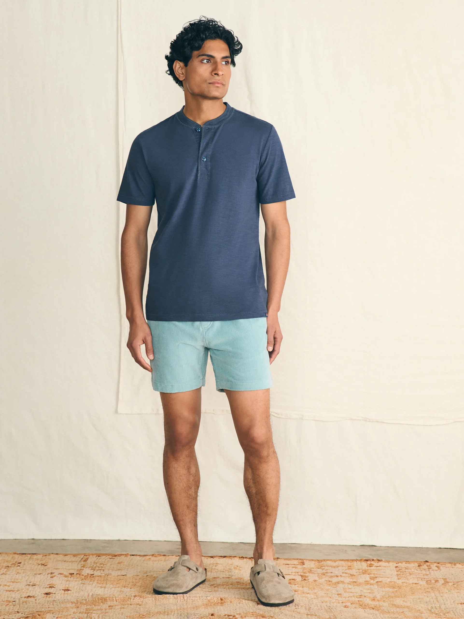 Outlet Short-Sleeve Sunwashed Henley - T-Shirts & Henleys