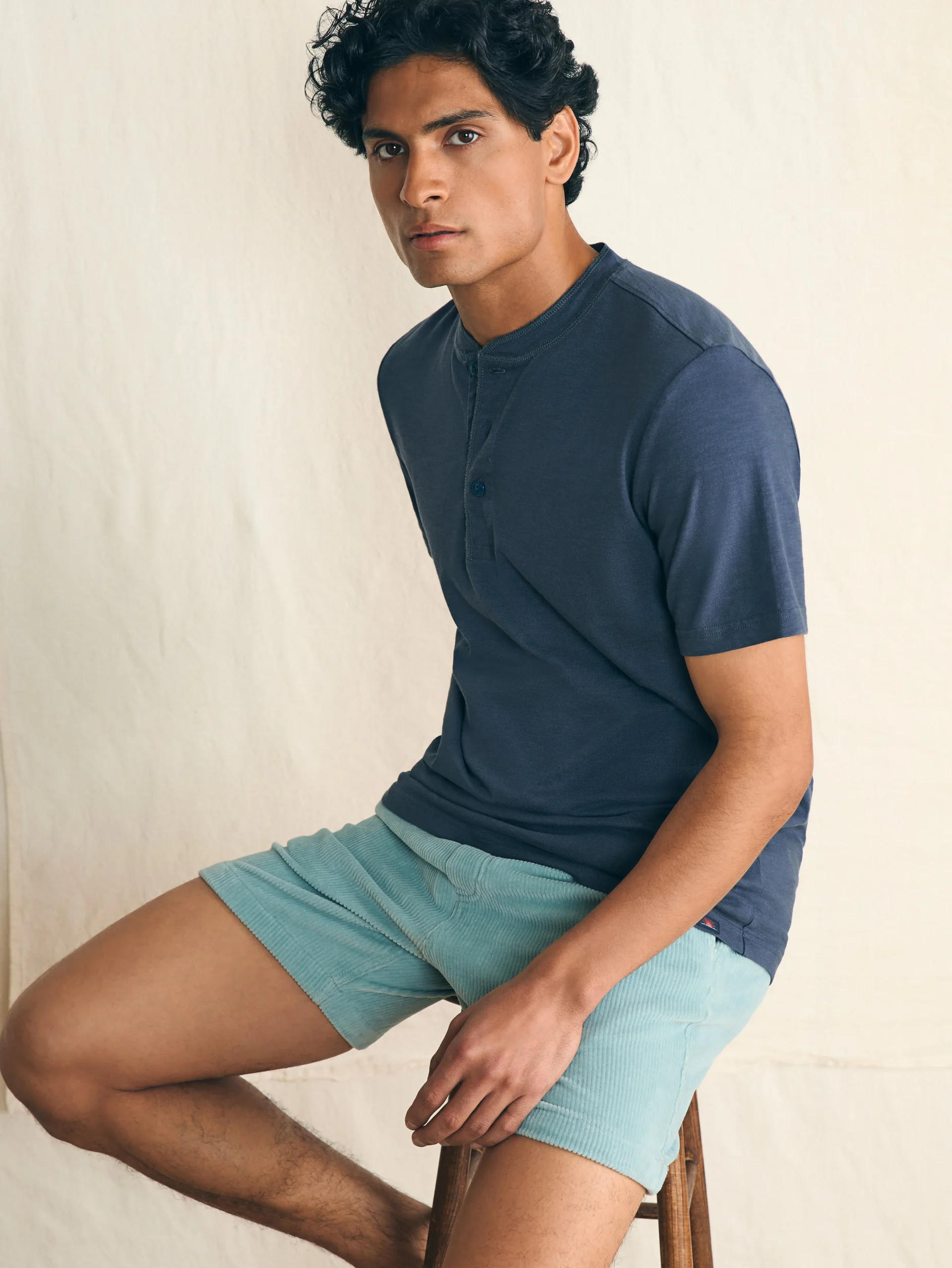 Outlet Short-Sleeve Sunwashed Henley - T-Shirts & Henleys