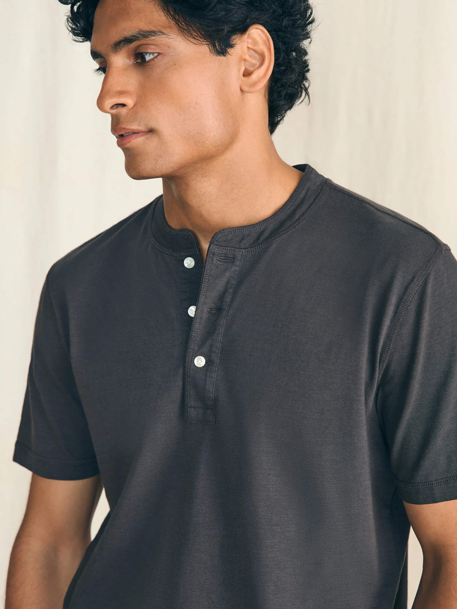 Clearance Short-Sleeve Sunwashed Henley - T-Shirts & Henleys