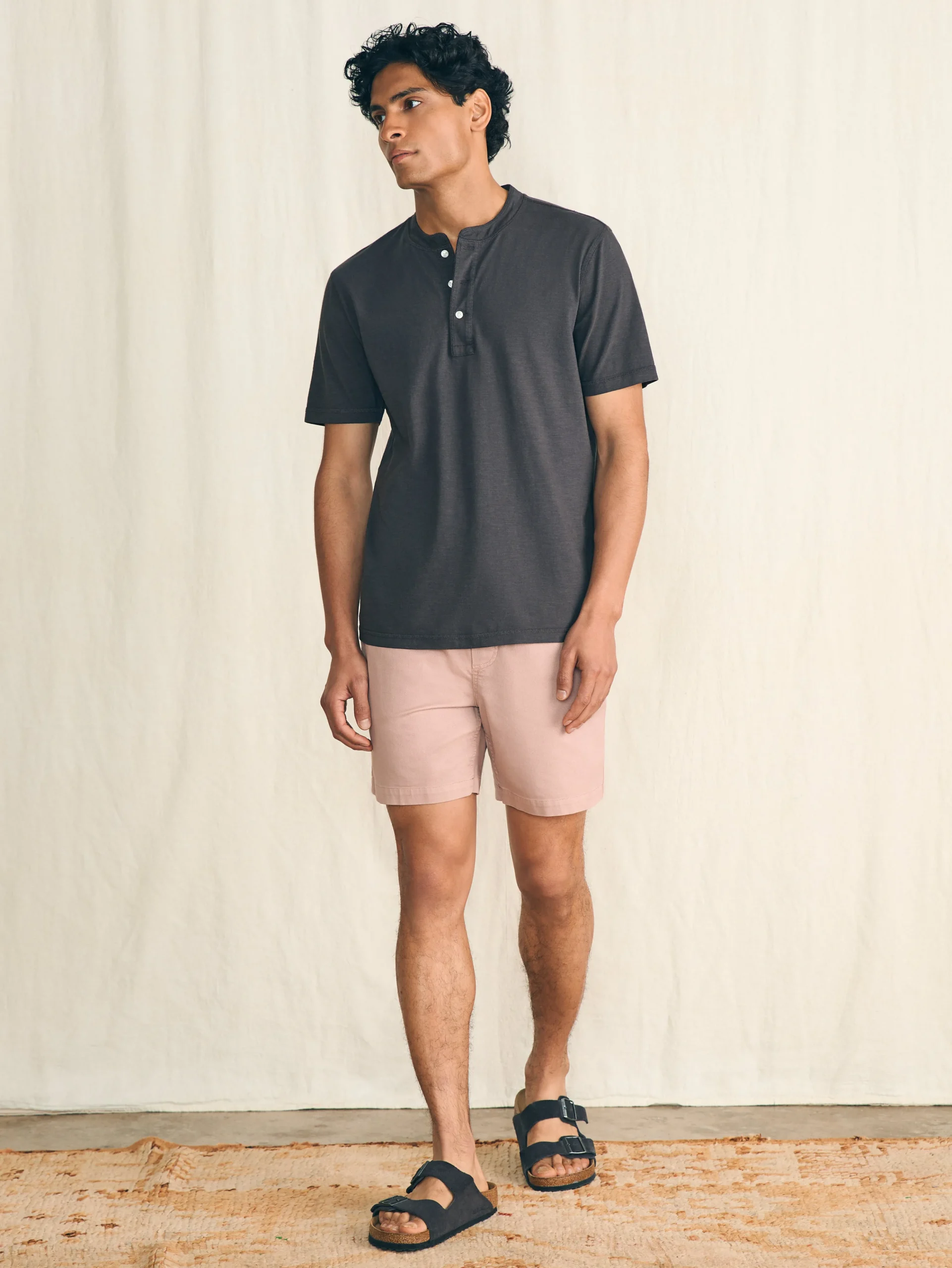 Clearance Short-Sleeve Sunwashed Henley - T-Shirts & Henleys