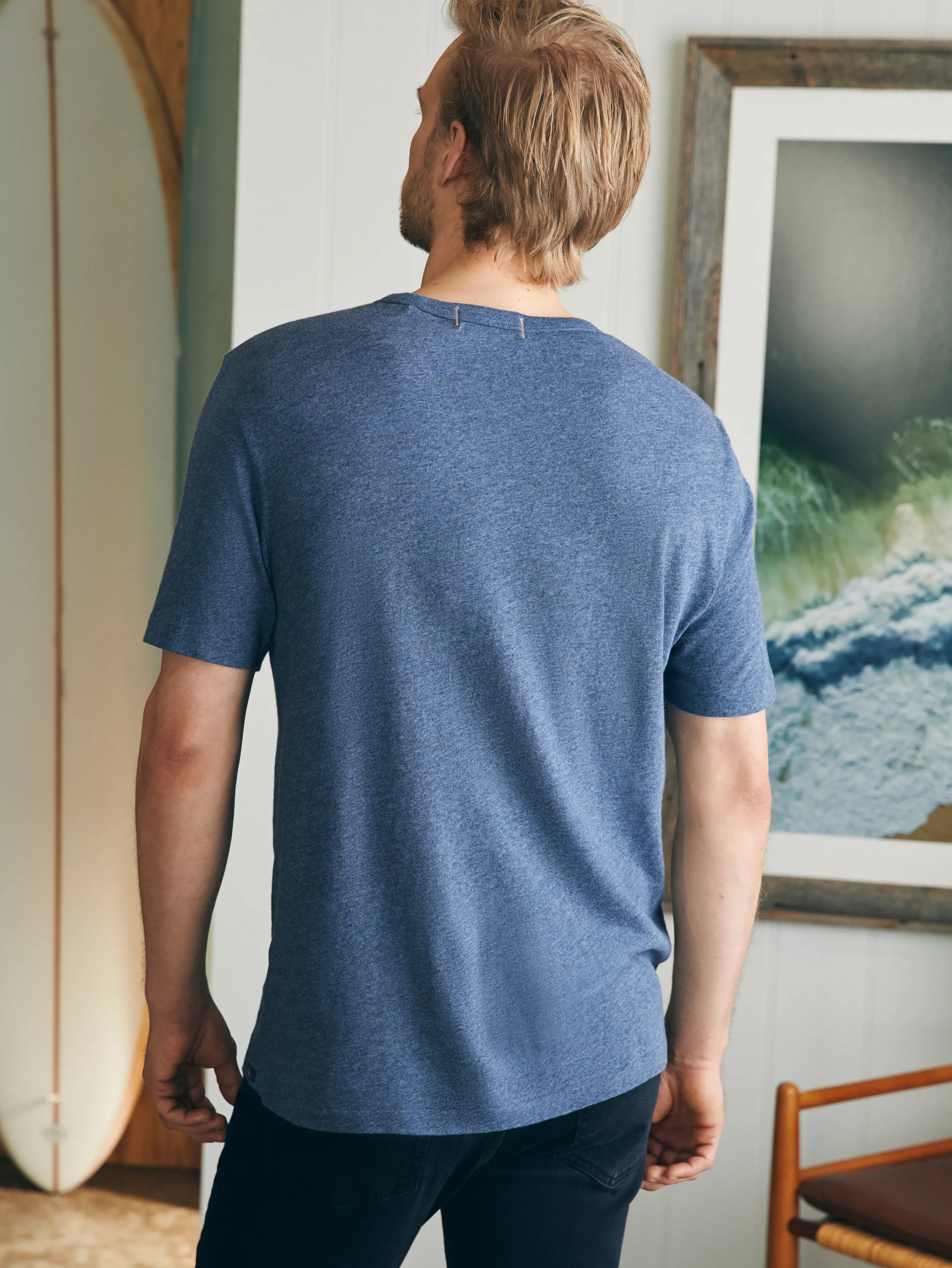 Outlet Short-Sleeve Vintage Chambray Tee - T-Shirts & Henleys