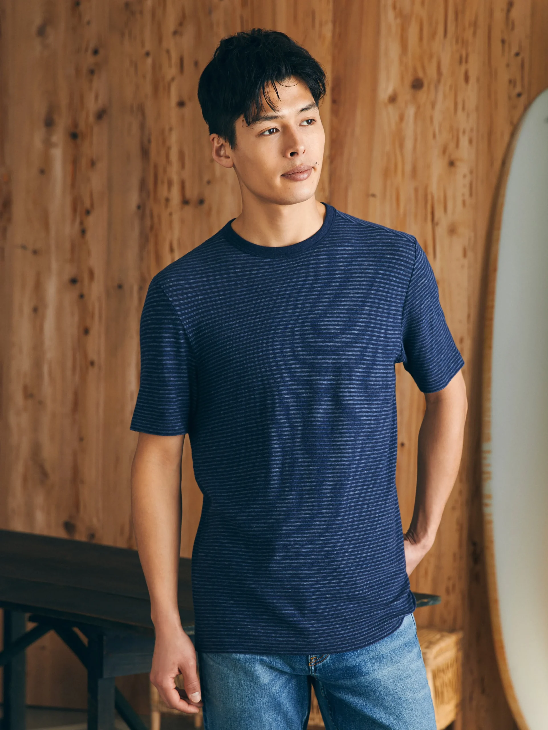 New Short-Sleeve Vintage Chambray Tee - T-Shirts & Henleys