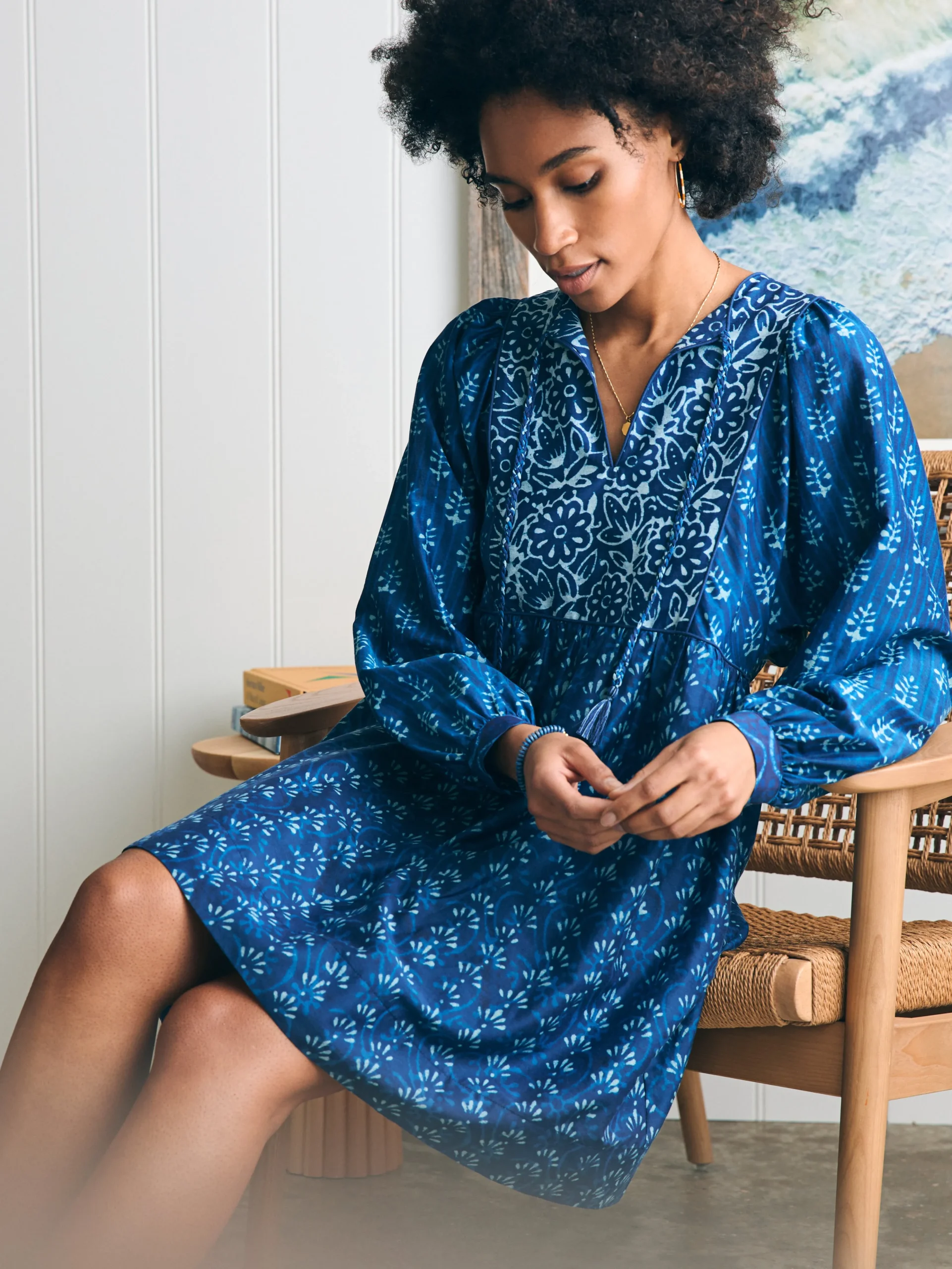 New Silk Blend Solstice Mini Dress - Women Dresses