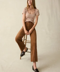 Fashion Softstretch Cord Patch Pocket Pant - Women Pants