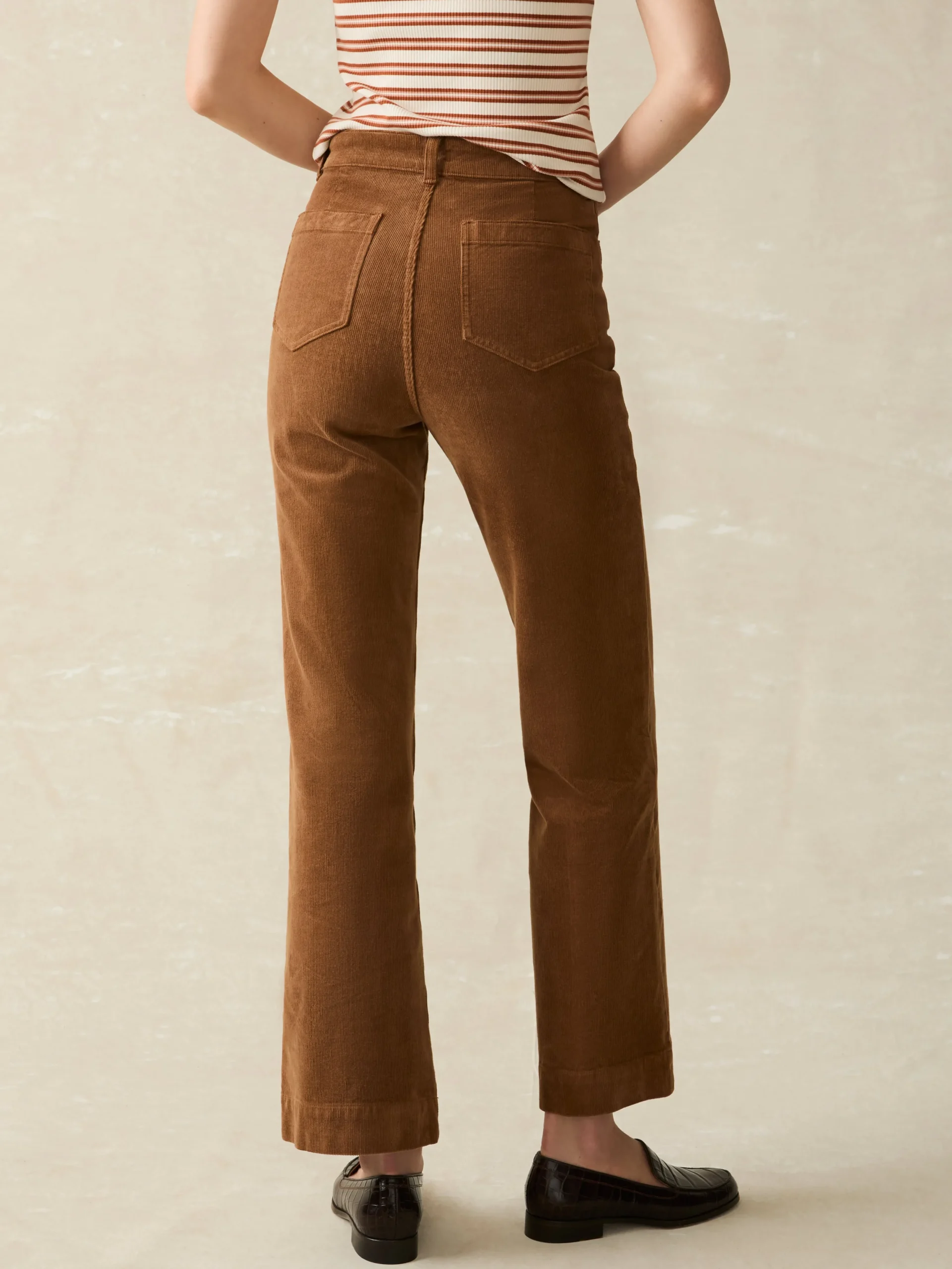 Fashion Softstretch Cord Patch Pocket Pant - Women Pants