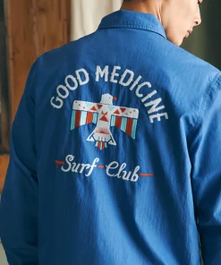 Clearance Steven Paul Judd Good Medicine Sunwashed Coaches Jacket - Jackets & Vests