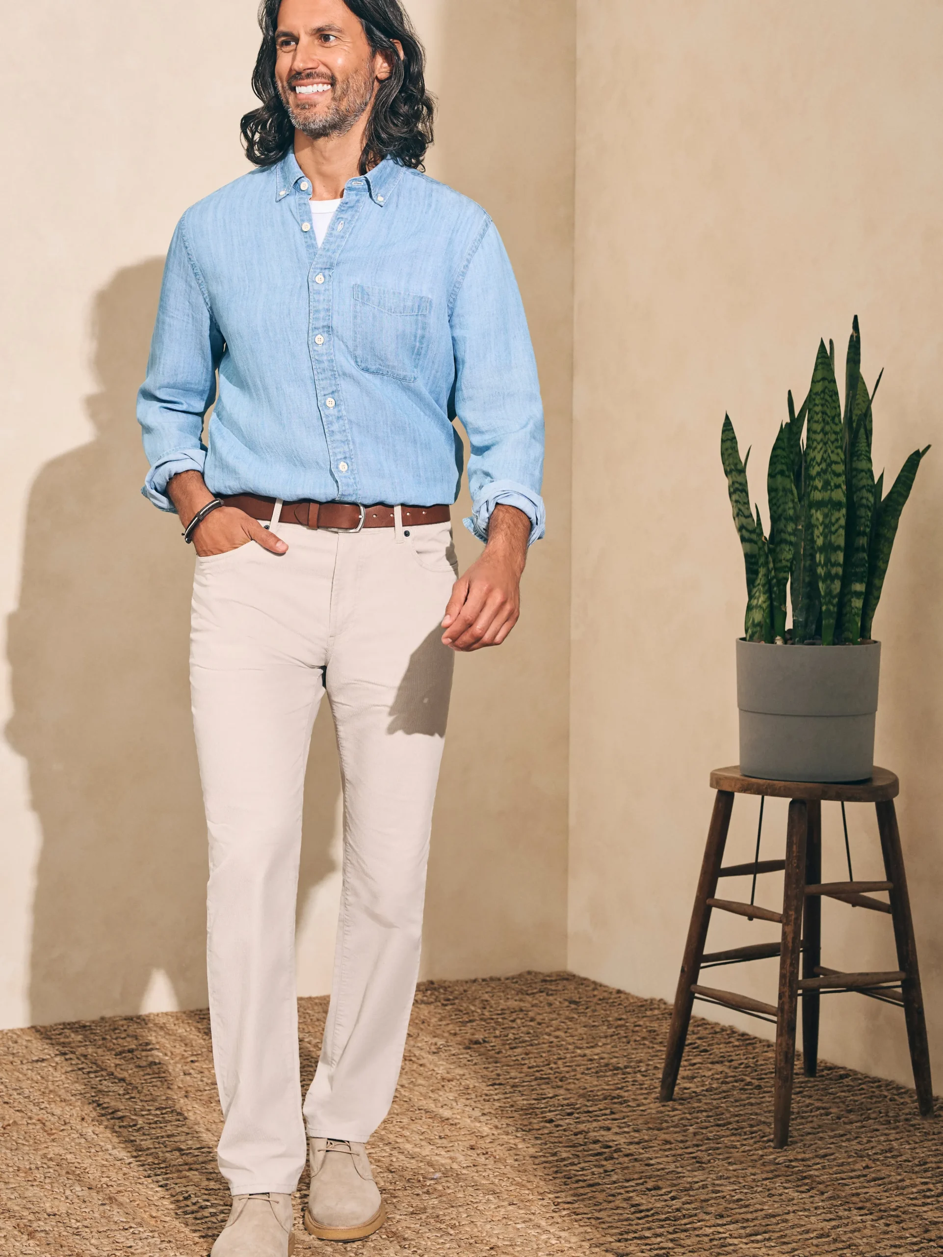 Clearance Stretch Corduroy 5-Pocket Pant (32" Inseam) - Pants