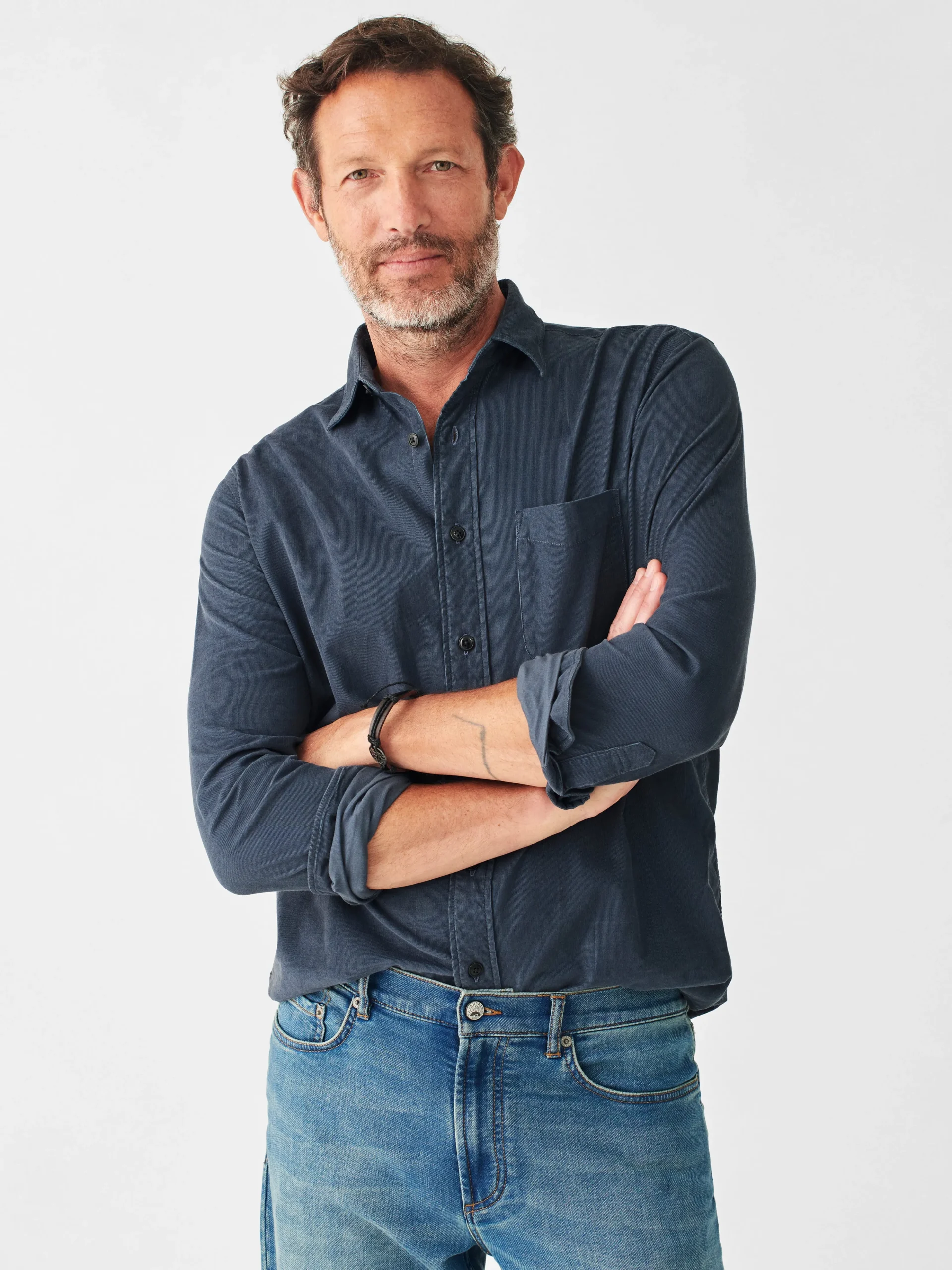 Fashion Stretch Corduroy Shirt - Shirts