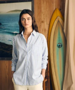 Best Stretch Oxford Relaxed Shirt - Women Shirts & Tops