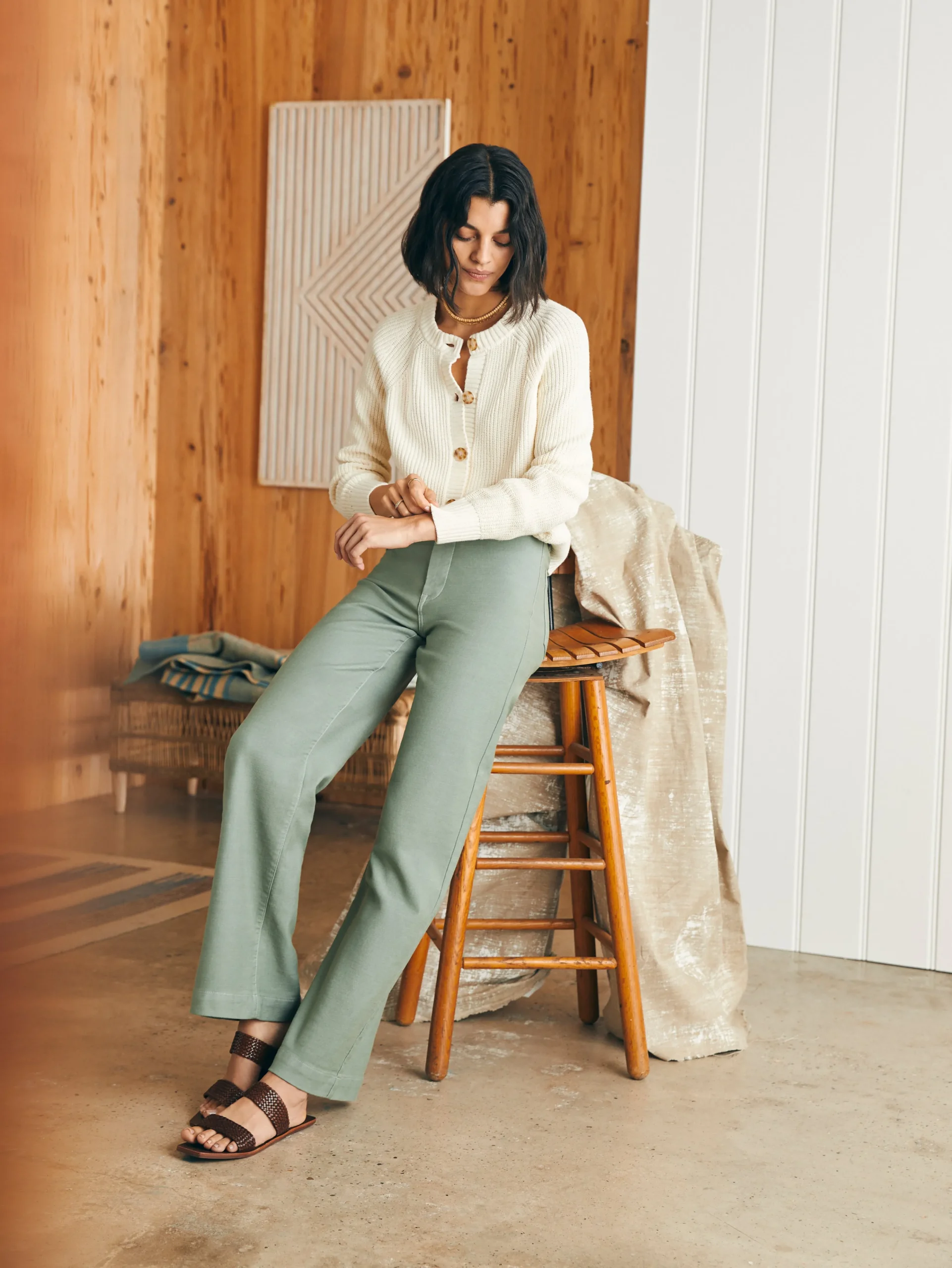 Hot Stretch Terry Harbor Pant - Women Pants