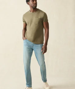 Fashion Stretch Terry Indigo 5-Pocket Pant - Pants