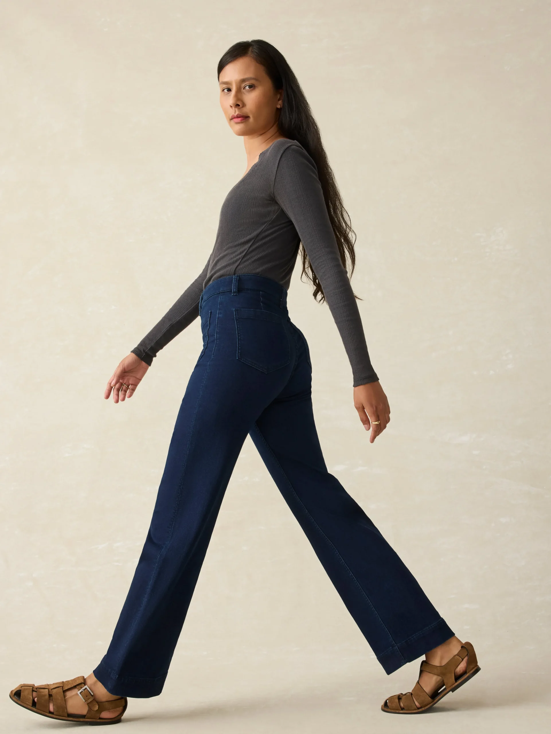 Outlet Stretch Terry Patch Pocket Ankle Pant - Women Pants