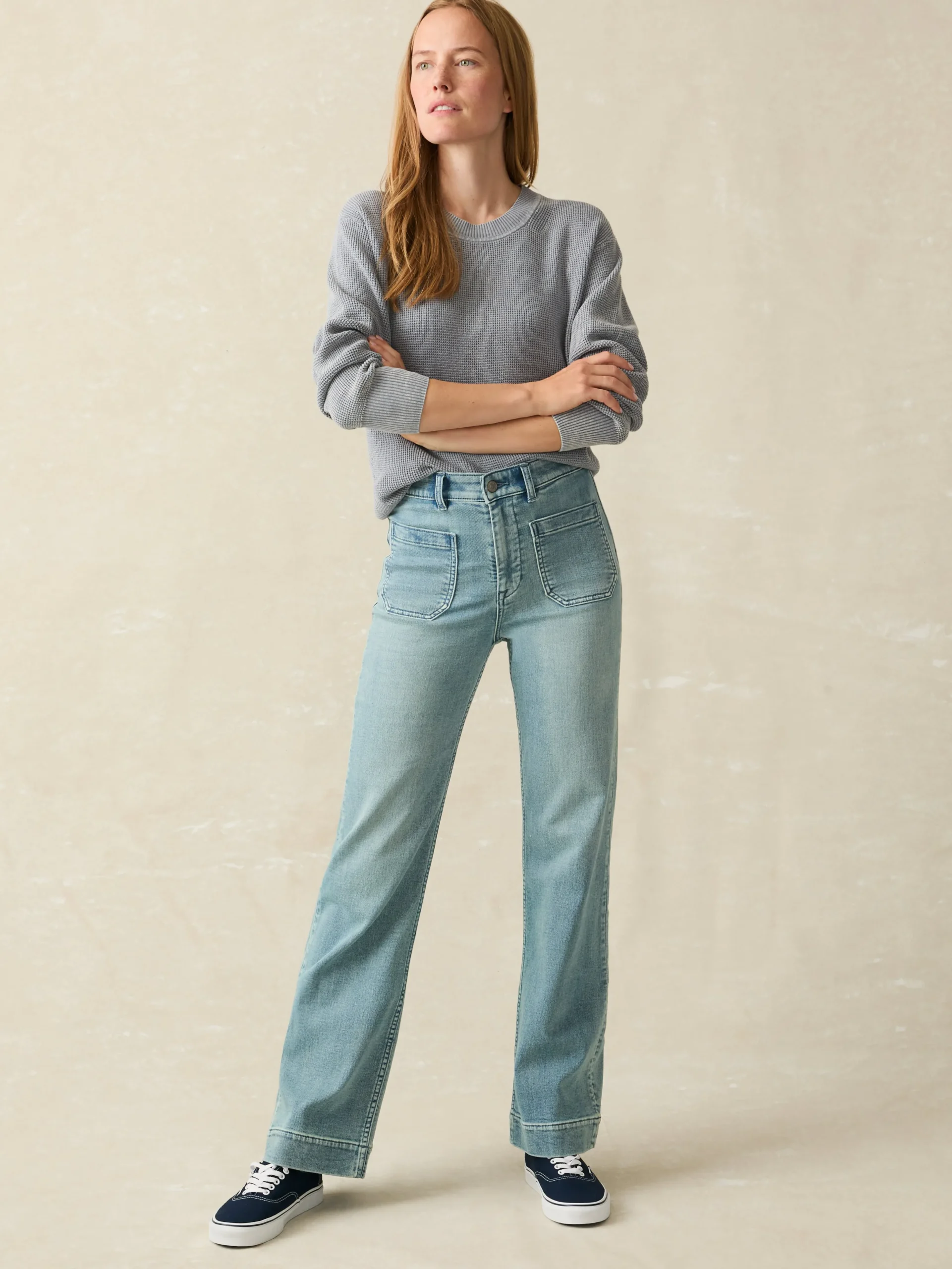 Clearance Stretch Terry Patch Pocket Pant - Women Pants