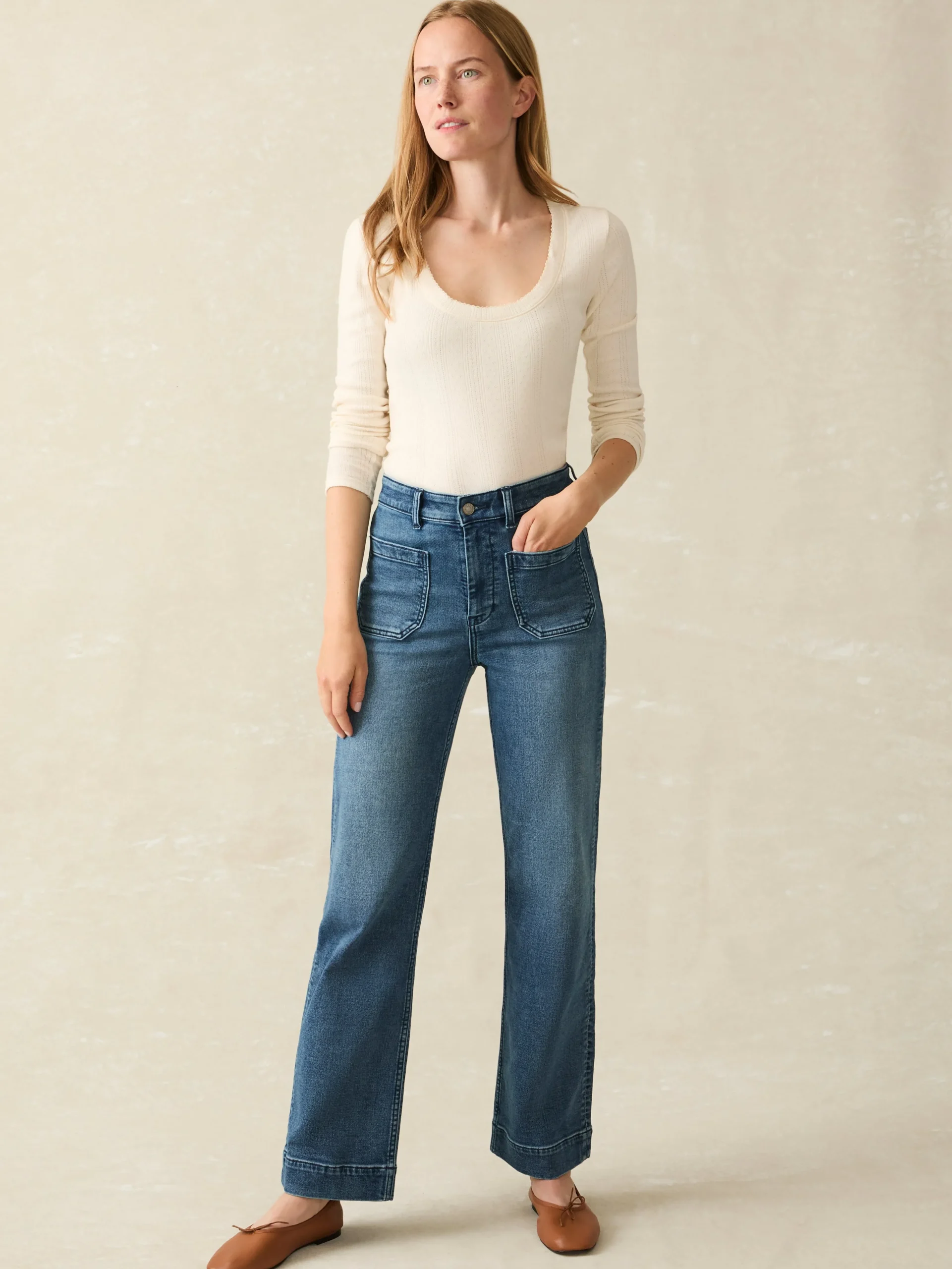 Sale Stretch Terry Patch Pocket Pant - Women Pants|Jeans