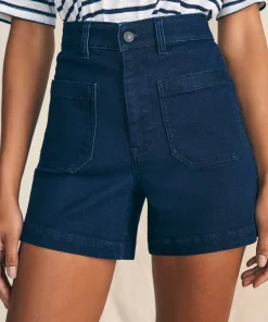 Online Stretch Terry Patch Pocket Short - Women Shorts & Skirts