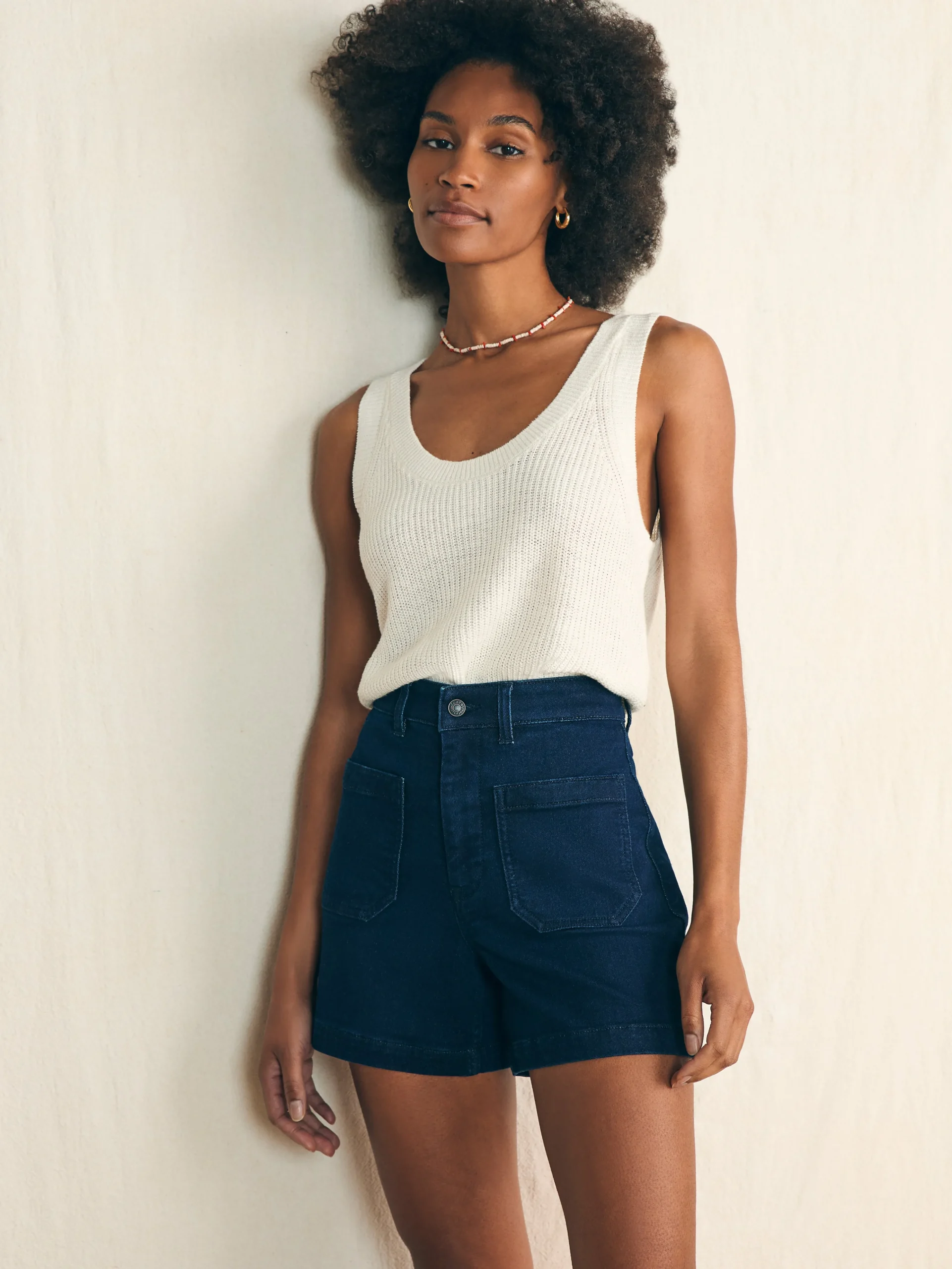 Online Stretch Terry Patch Pocket Short - Women Shorts & Skirts