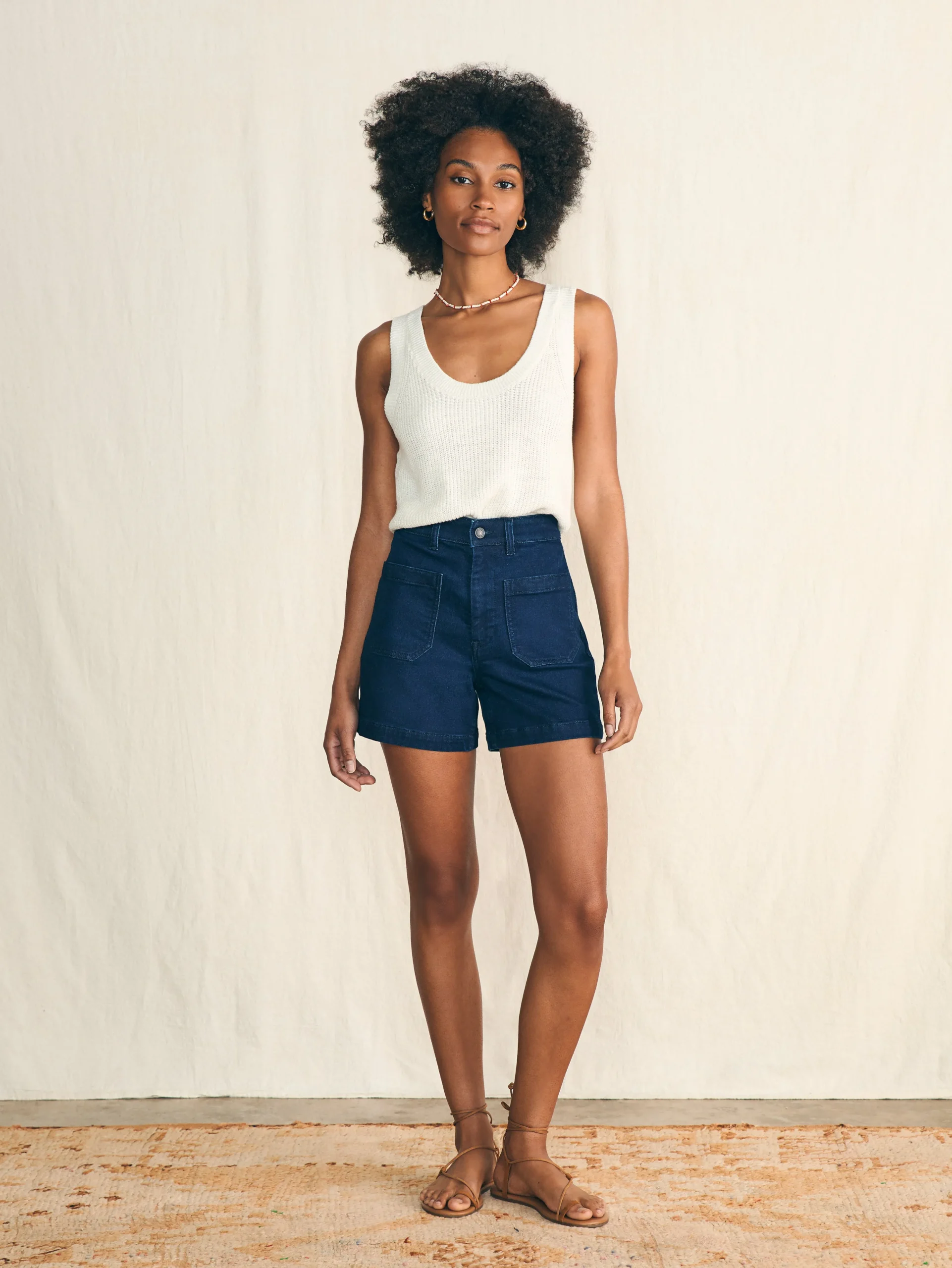 Online Stretch Terry Patch Pocket Short - Women Shorts & Skirts