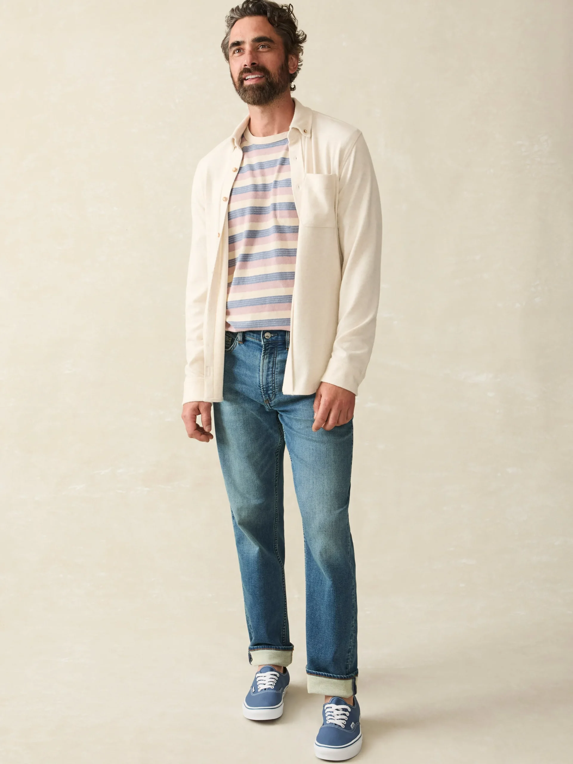 Sale Stretch Terry 5-Pocket Athletic Fit Pant - Pants