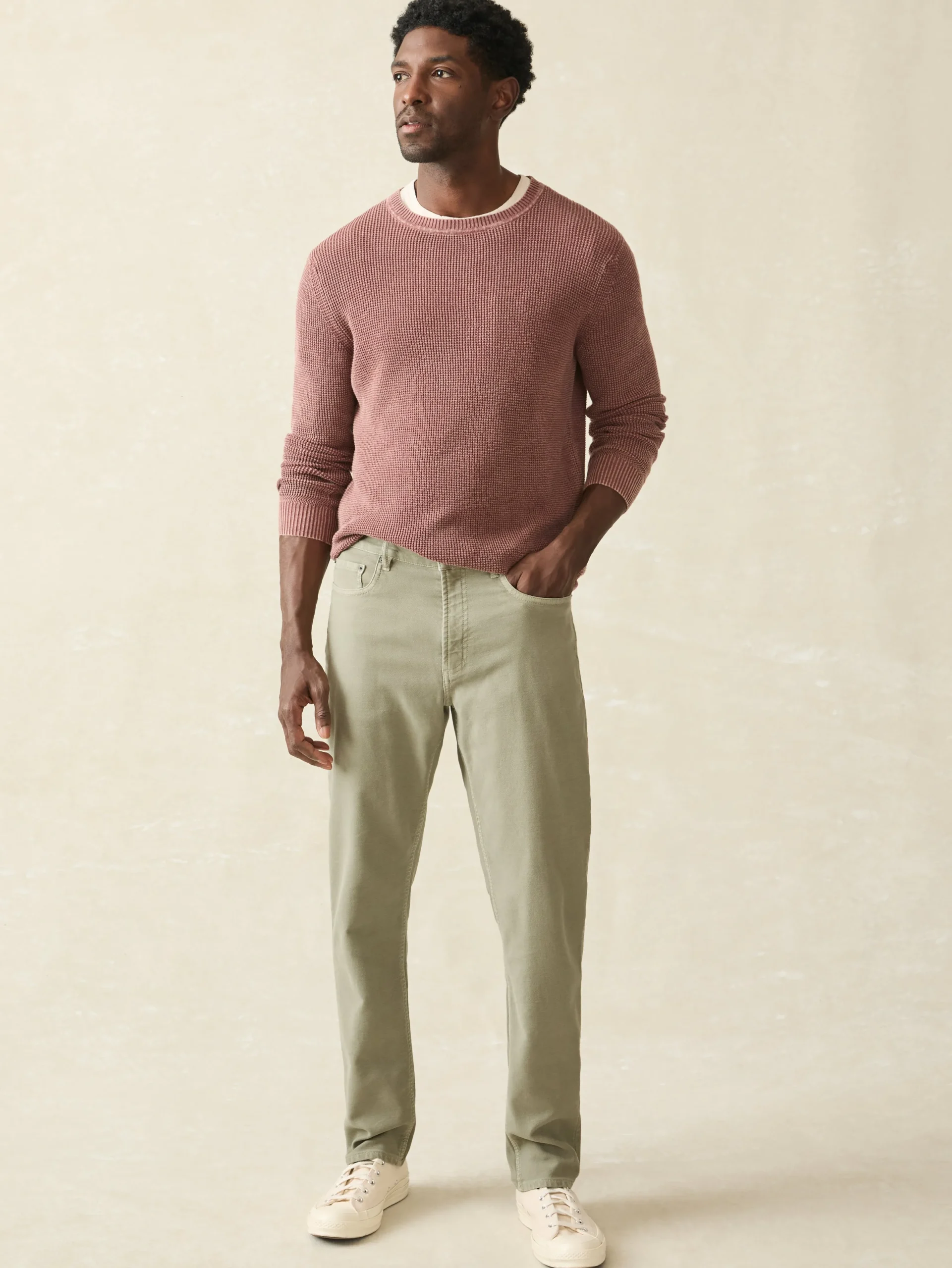 Hot Stretch Terry 5-Pocket Athletic Fit Pant - Pants