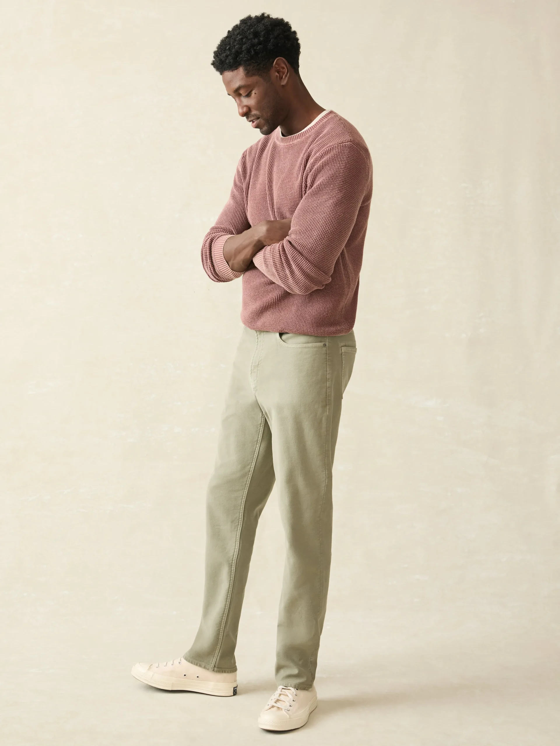 Hot Stretch Terry 5-Pocket Athletic Fit Pant - Pants