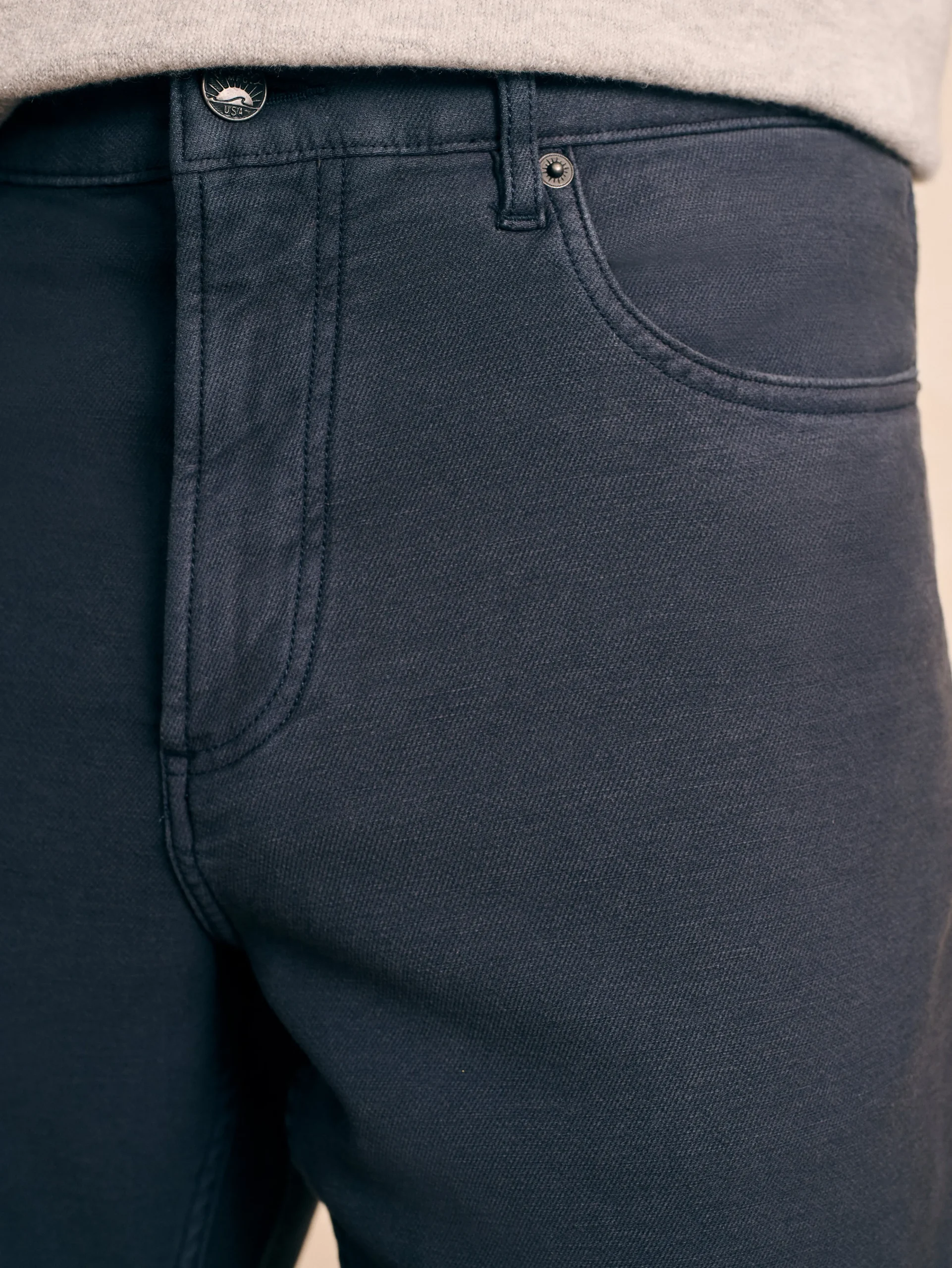 New Stretch Terry 5-Pocket Athletic Fit Pant - Pants