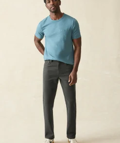 Sale Stretch Terry 5-Pocket Athletic Fit Pant - Pants