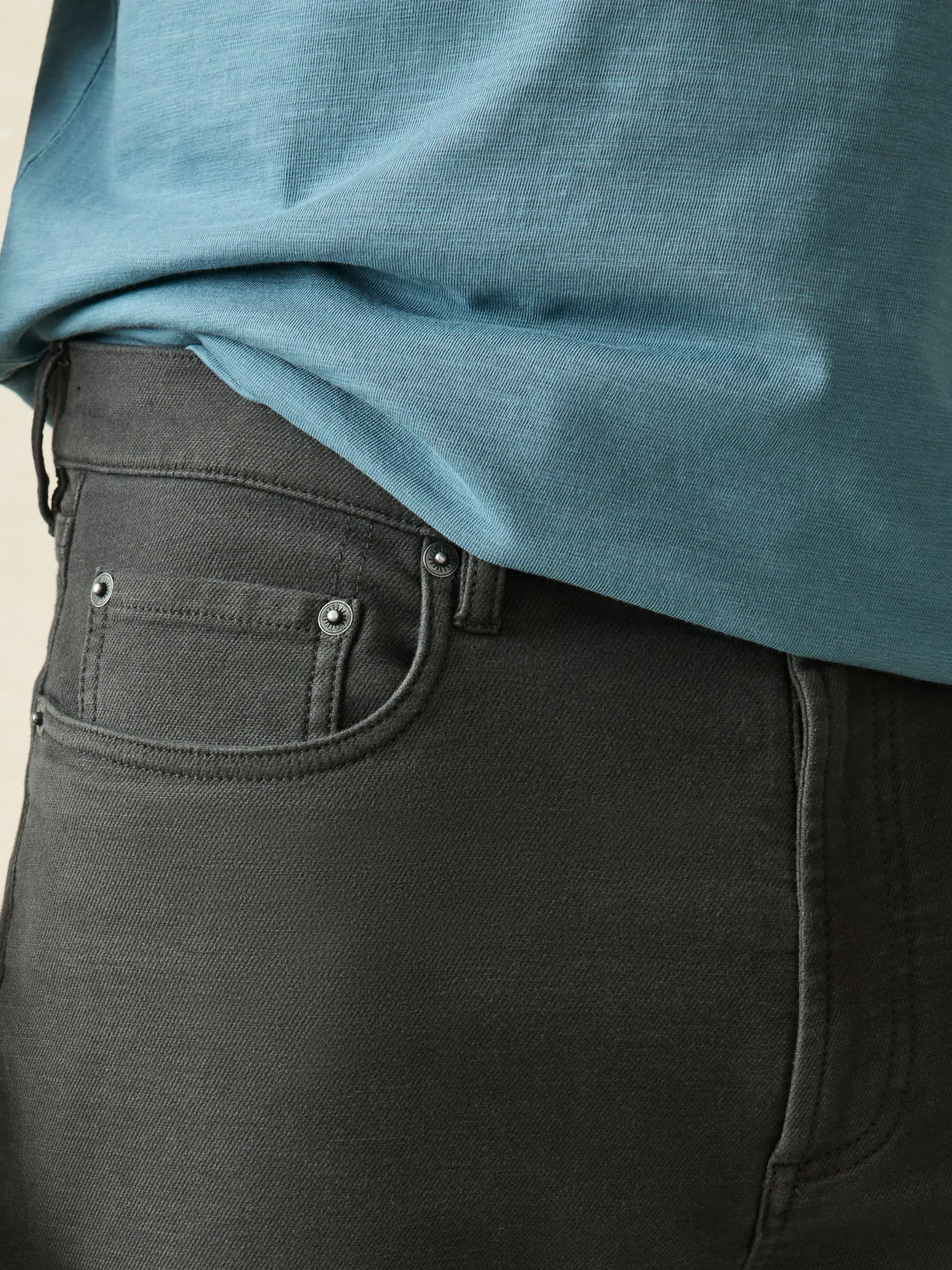 Sale Stretch Terry 5-Pocket Athletic Fit Pant - Pants