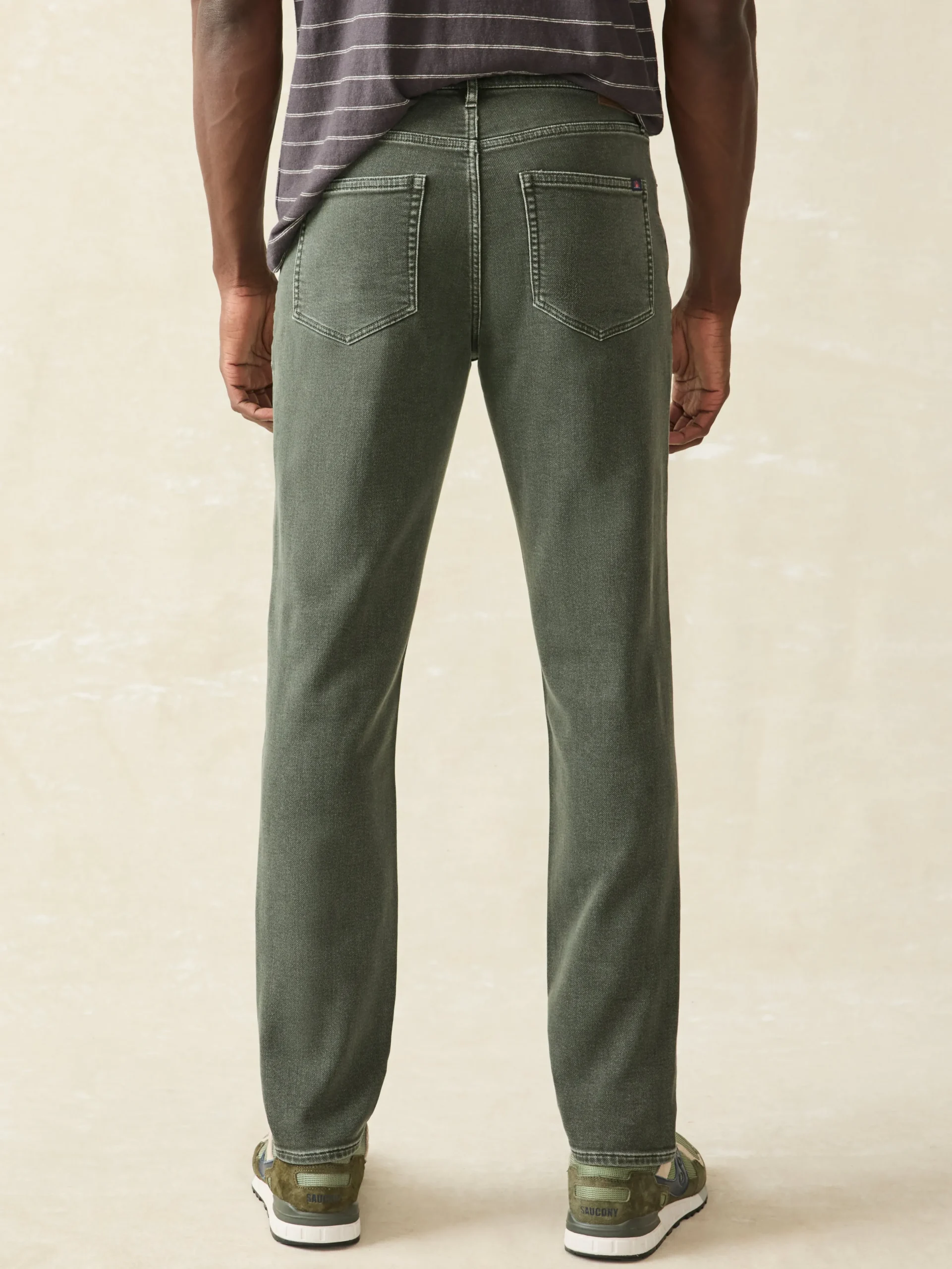 Outlet Stretch Terry 5-Pocket Athletic Fit Pant - Pants
