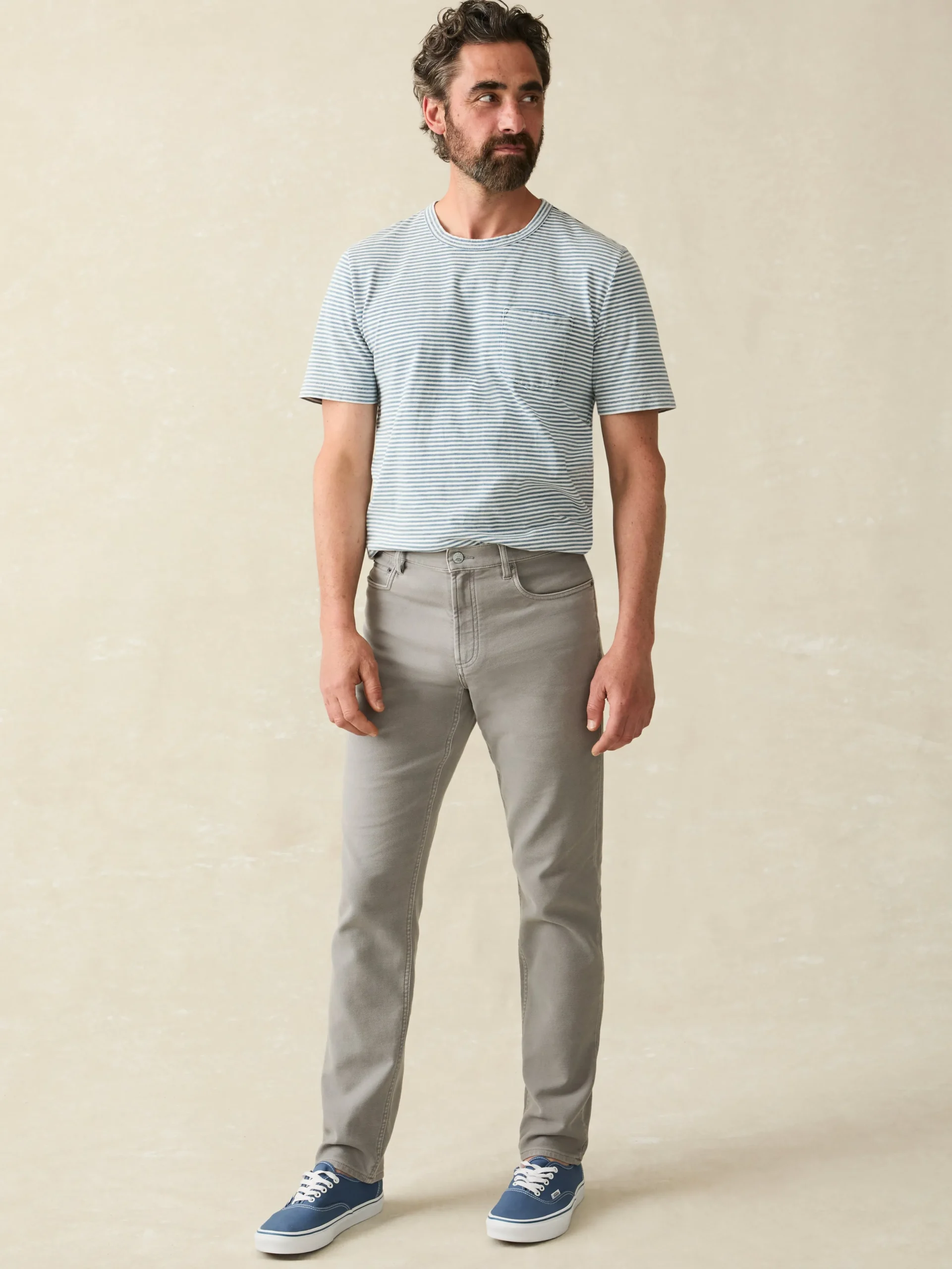 Outlet Stretch Terry 5-Pocket Pant - Pants