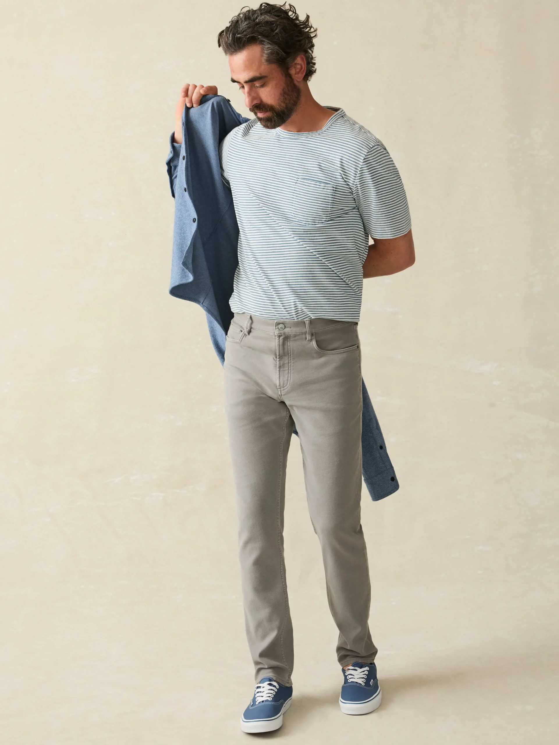 Outlet Stretch Terry 5-Pocket Pant - Pants