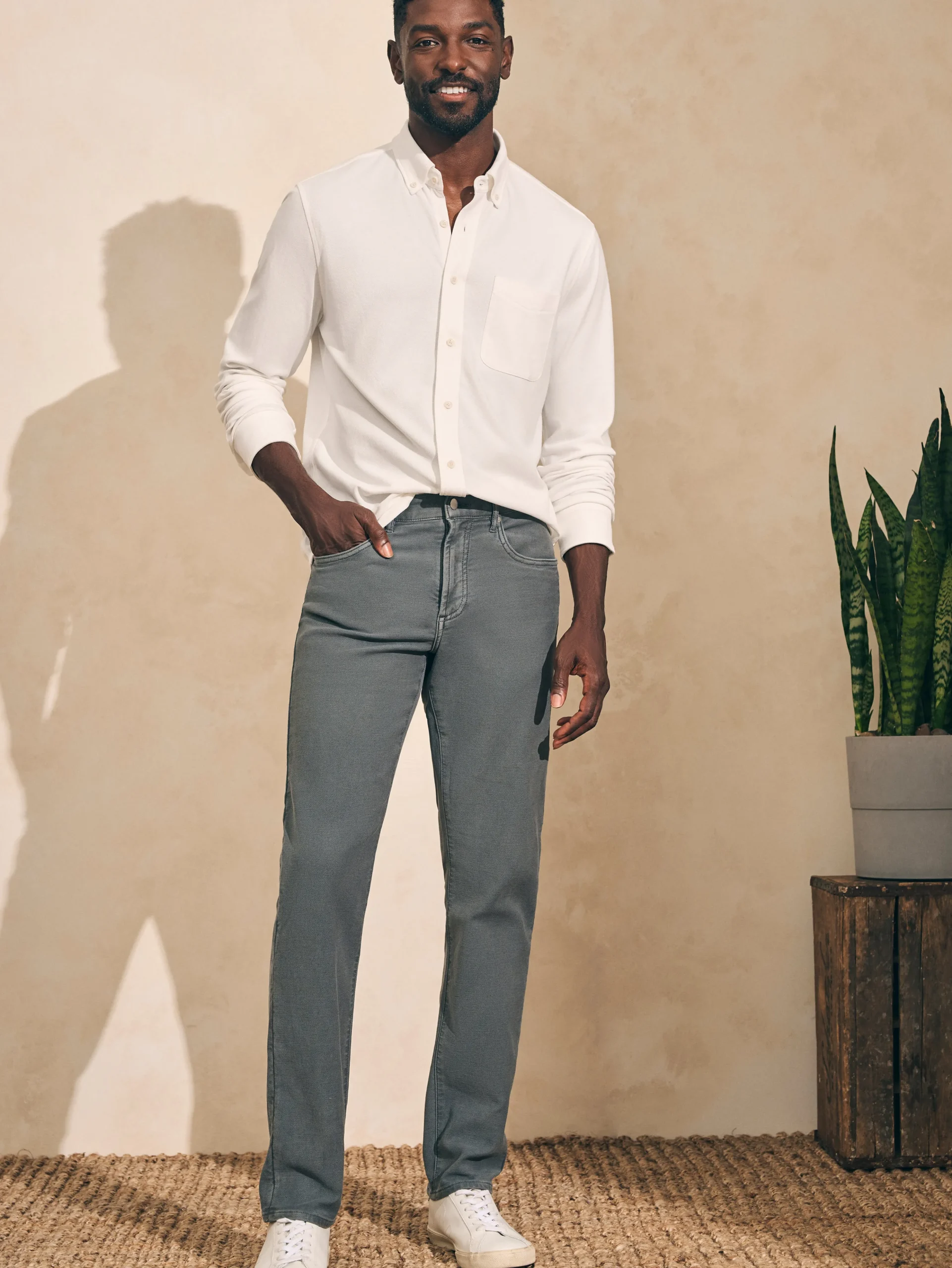 Hot Stretch Terry 5-Pocket Pant - Pants