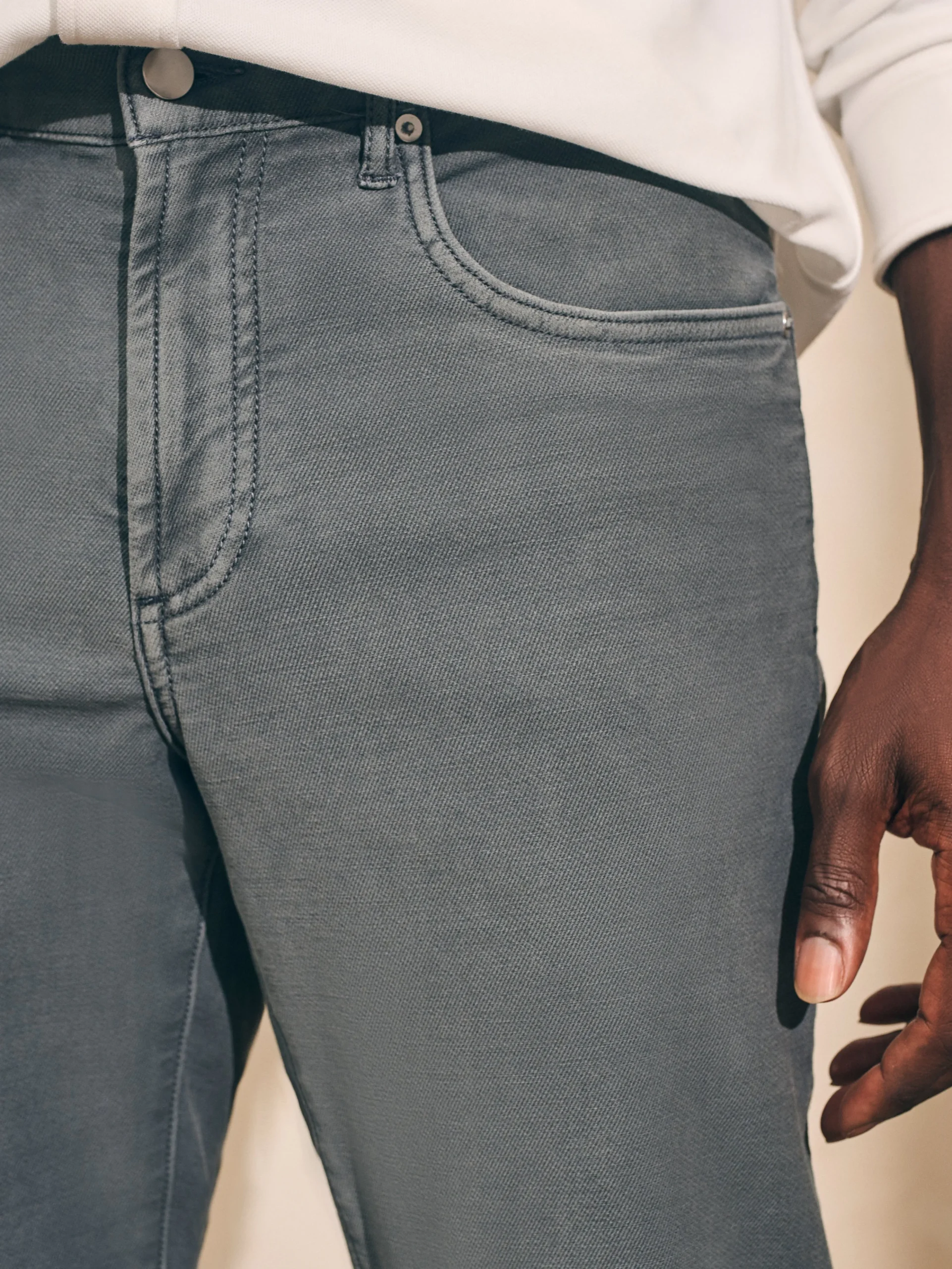 Hot Stretch Terry 5-Pocket Pant - Pants