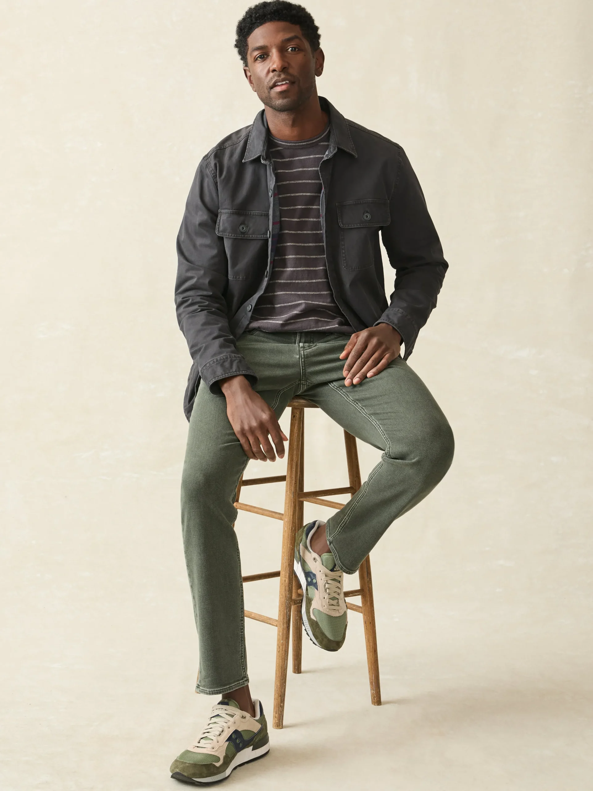 Outlet Stretch Terry 5-Pocket Pant - Pants