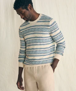 Online Striped Crew Sweater - Sweaters