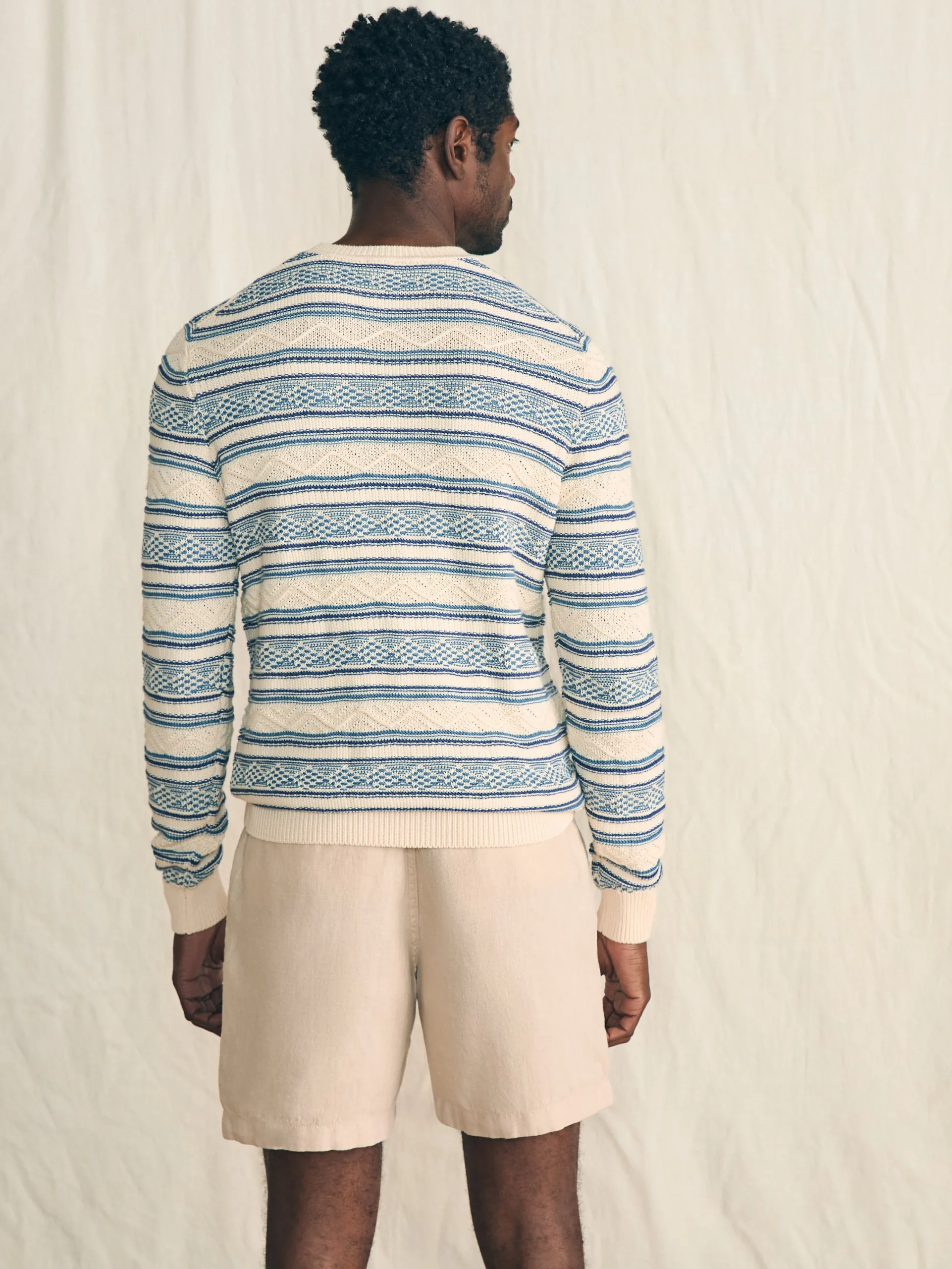 Online Striped Crew Sweater - Sweaters