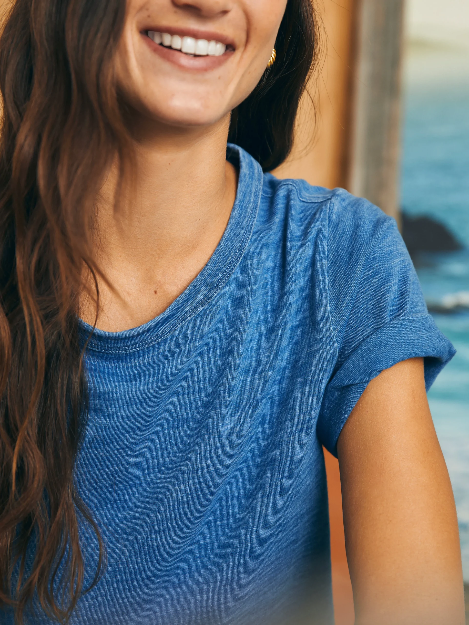 Hot Sunwashed Crew Tee - Women T-Shirts