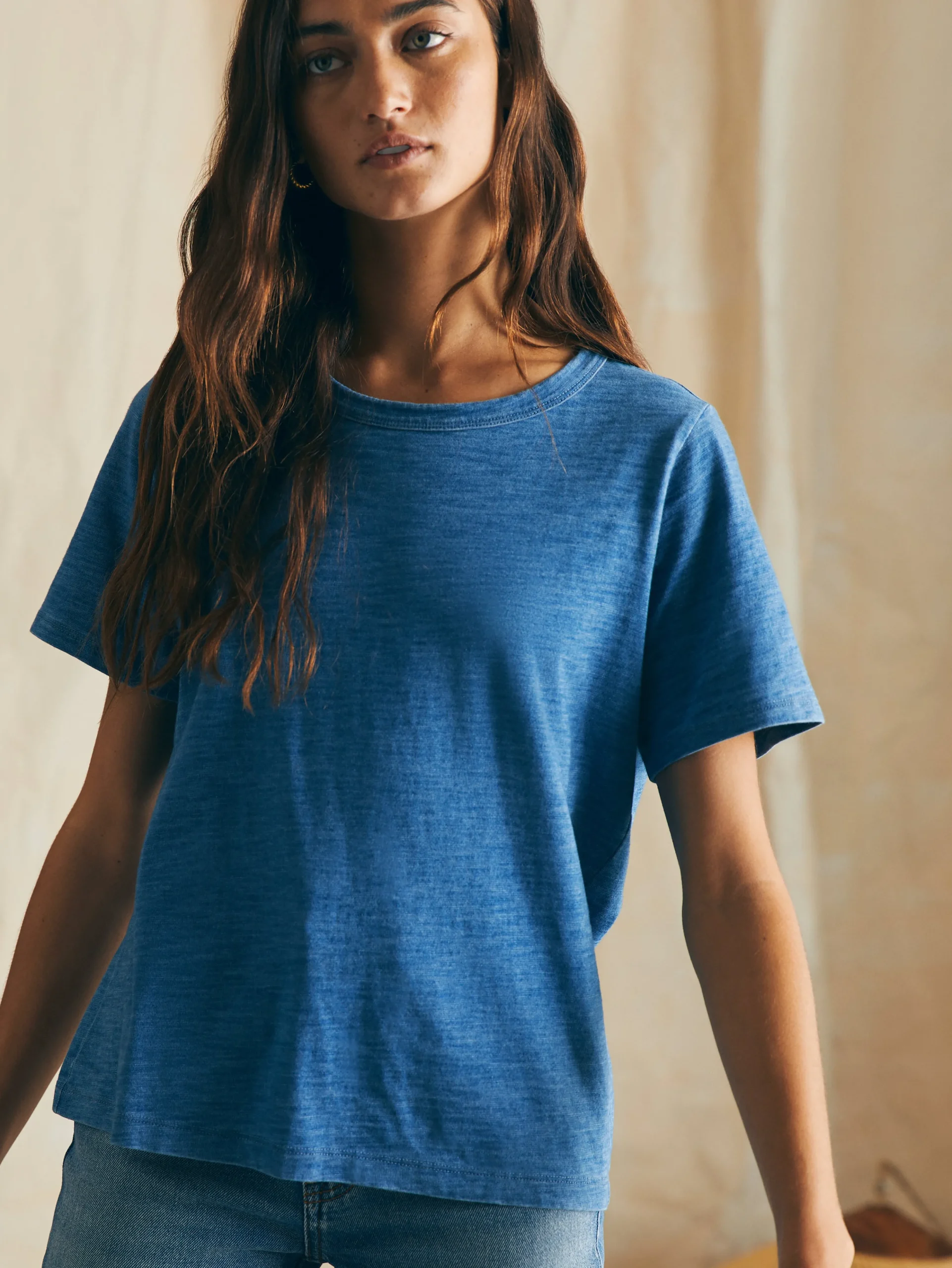 Hot Sunwashed Crew Tee - Women T-Shirts