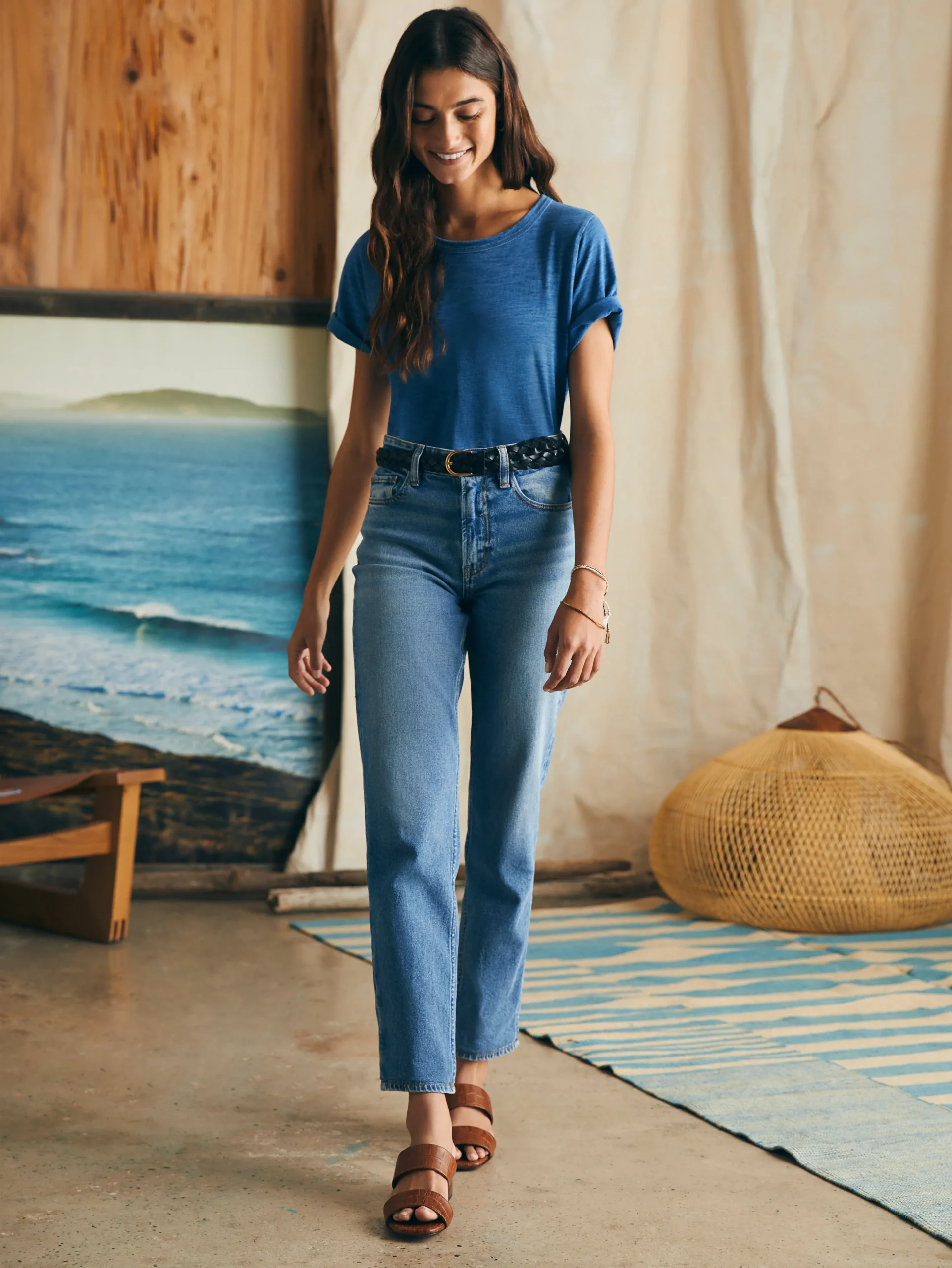 Hot Sunwashed Crew Tee - Women T-Shirts