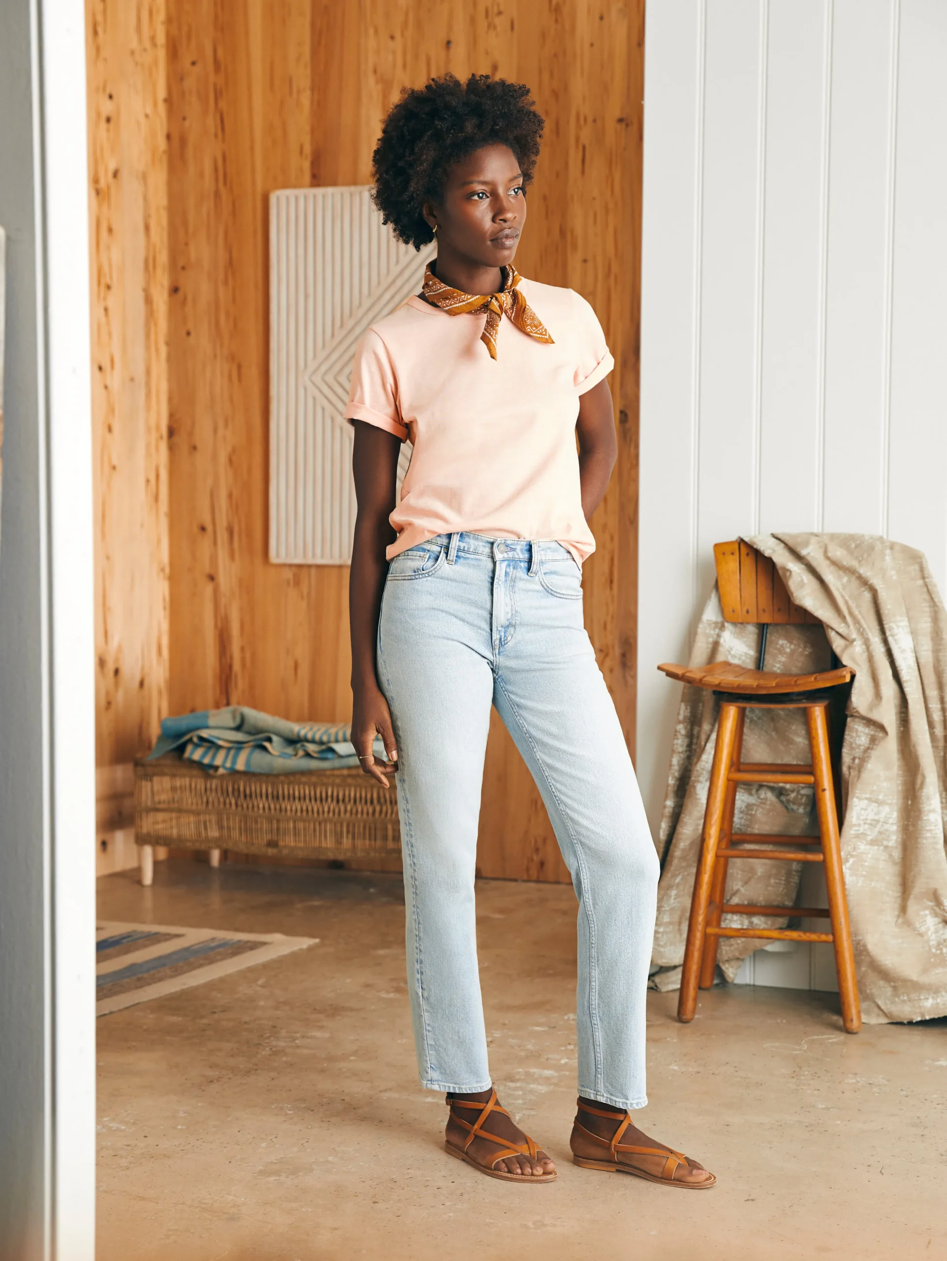 Outlet Sunwashed Crew Tee - Women T-Shirts