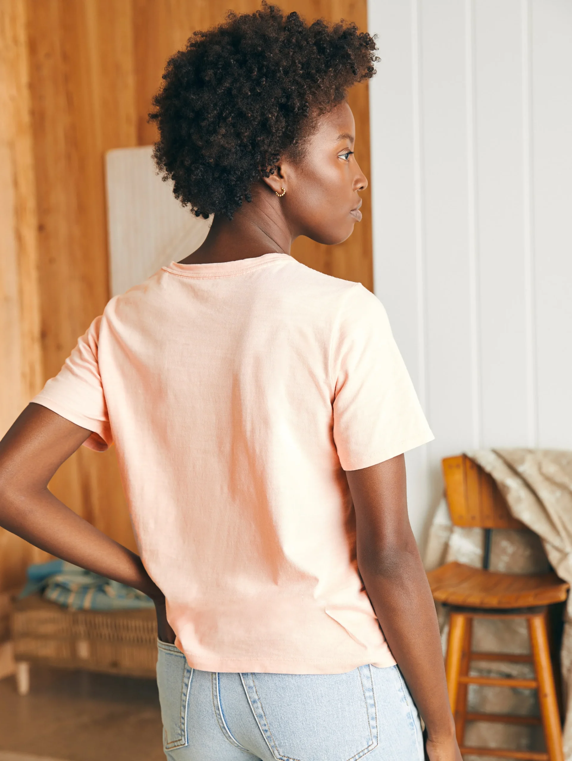 Outlet Sunwashed Crew Tee - Women T-Shirts