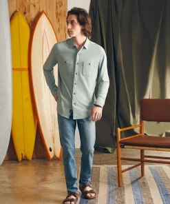 Fashion Sunwashed Knit Shirt - Shirts