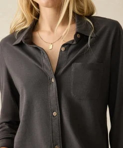 Online Sunwashed Knit Shirt - Women Shirts & Tops