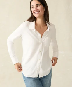 New Sunwashed Knit Shirt - Women Shirts & Tops