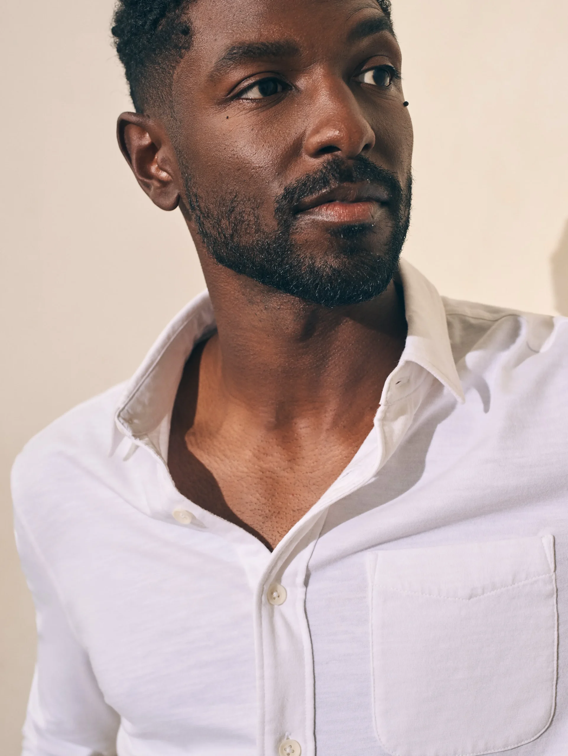 Fashion Sunwashed Knit Shirt (Single Pocket) (Tall) - Shirts