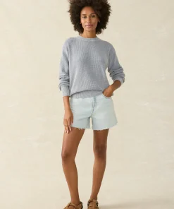 Hot Sunwashed Relaxed Sweater - Women Sweaters|Hoodies & Sweatshirts