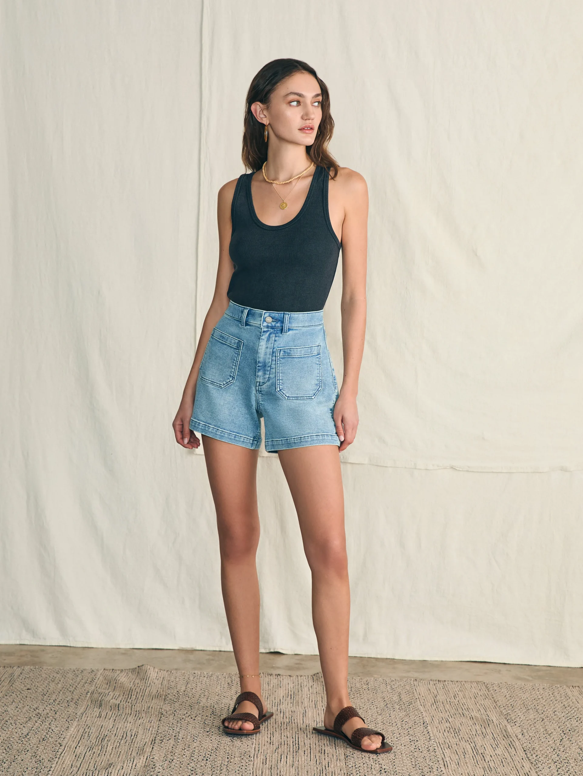 Fashion Sunwashed Rib Tank - Women T-Shirts