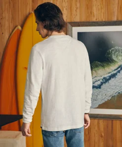 Fashion Sunwashed Slub Henley - T-Shirts & Henleys