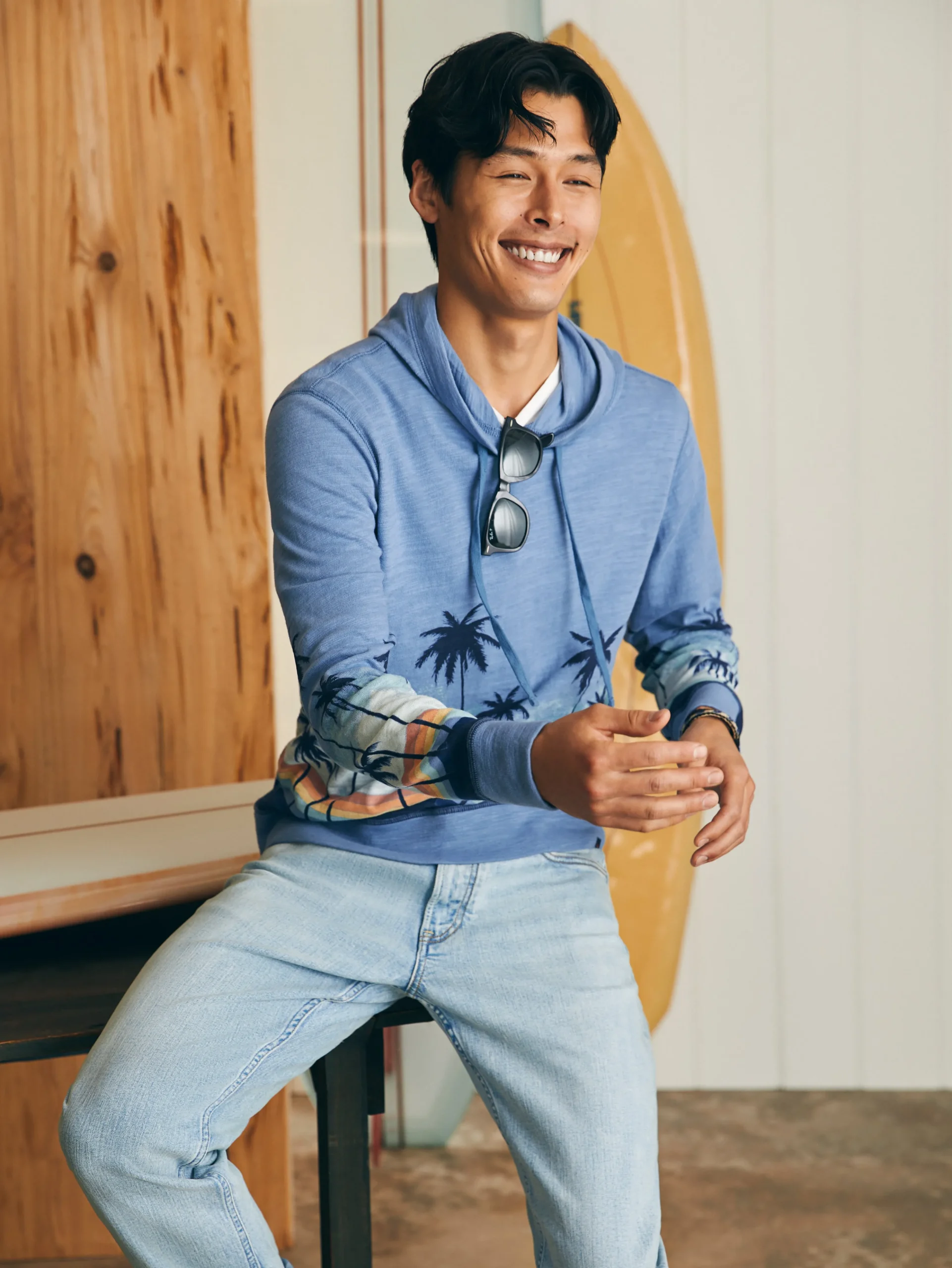 Clearance Sunwashed Slub Hoodie - Hoodies & Sweatshirts