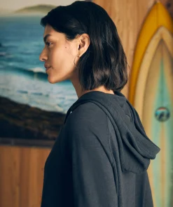 Hot Sunwashed Slub Hoodie - Women Hoodies & Sweatshirts